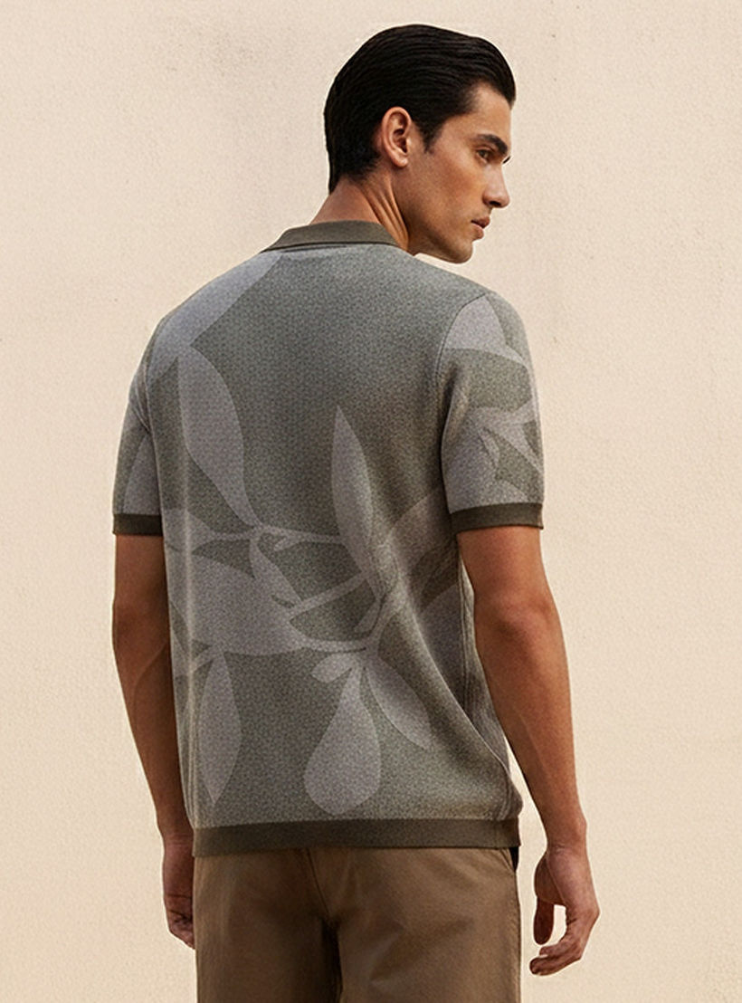 Splash Iconic Short Sleeves Jacquard Polo T-shirt-men-clothing-tshirtsandpolos-polos-image-4