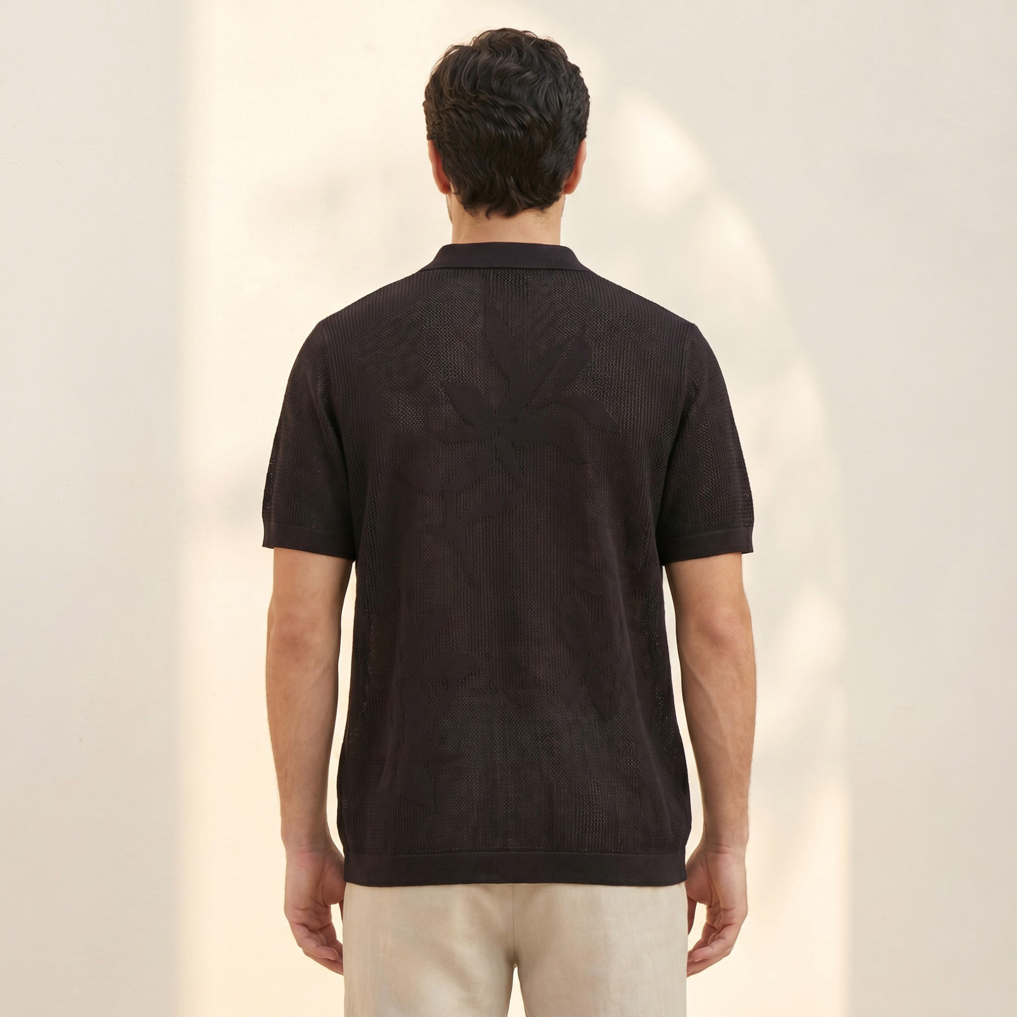 Iconic Short Sleeves Jacquard Polo T-shirt-men-clothing-tshirtsandpolos-polos-image-4