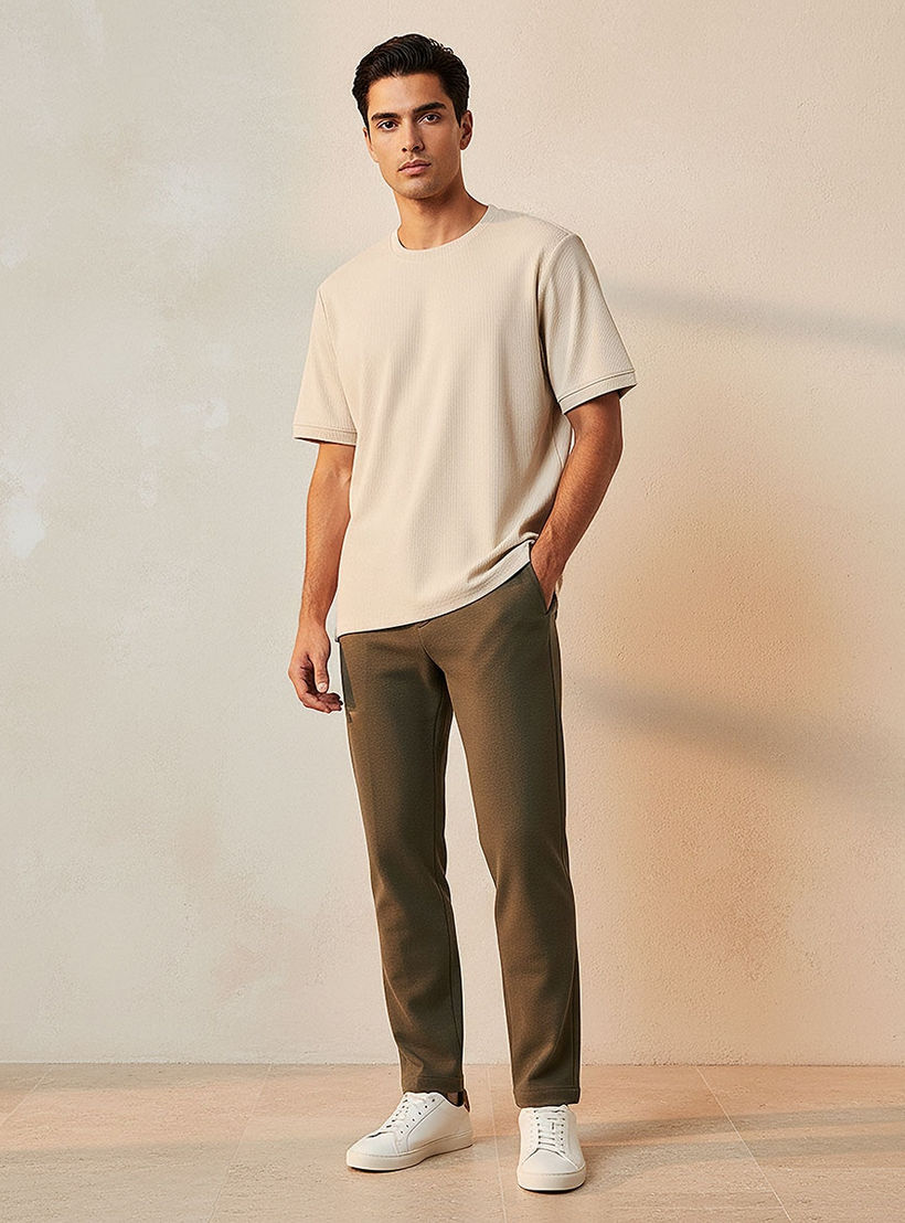Iconic Crew Neck Short Sleeves Textured T-shirt-men-clothing-tshirtsandpolos-tshirts-image-3