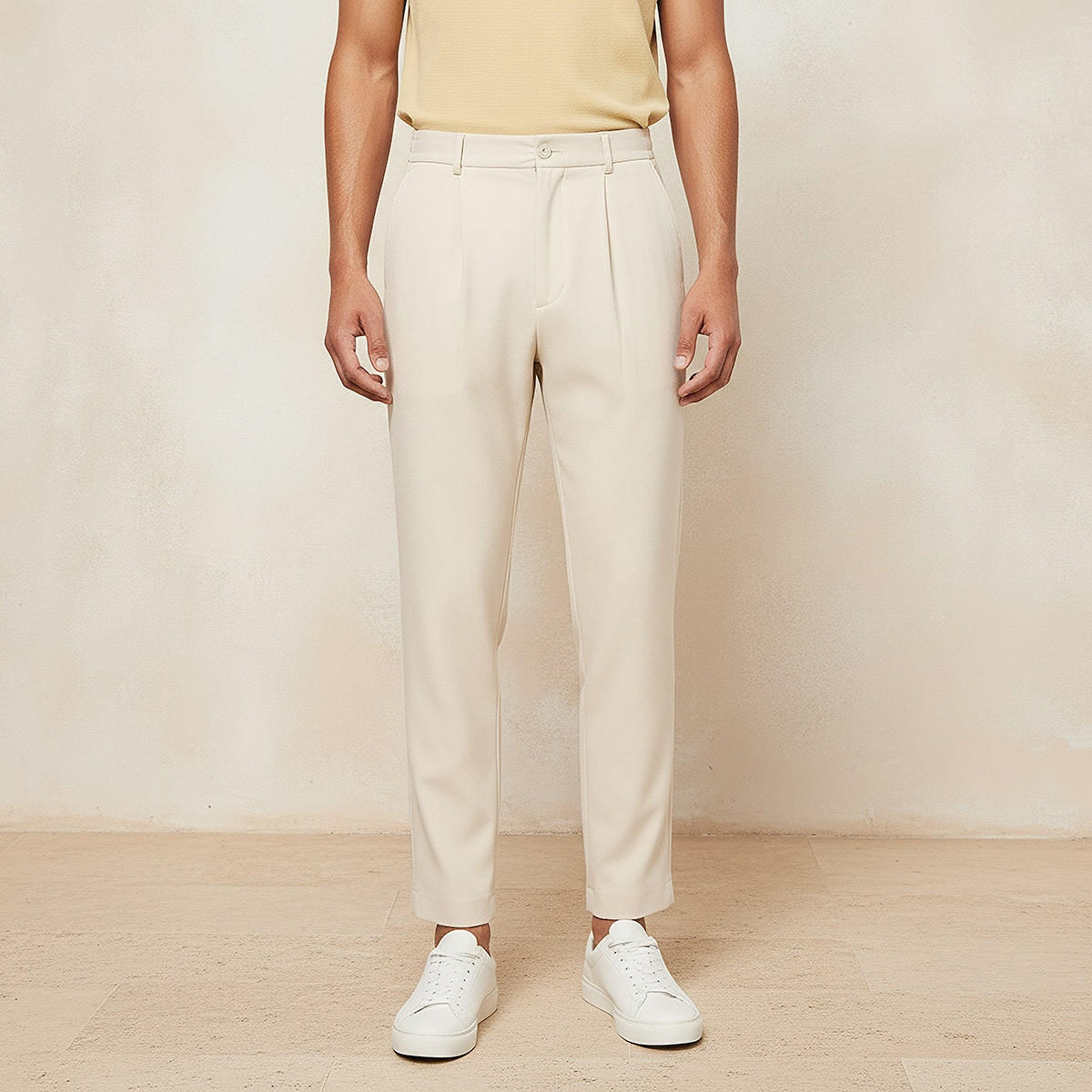 بنطلون بقصة عادية من سبلاش أيكونيك-men-clothing-bottoms-trousersandchinos-trousers-image-1