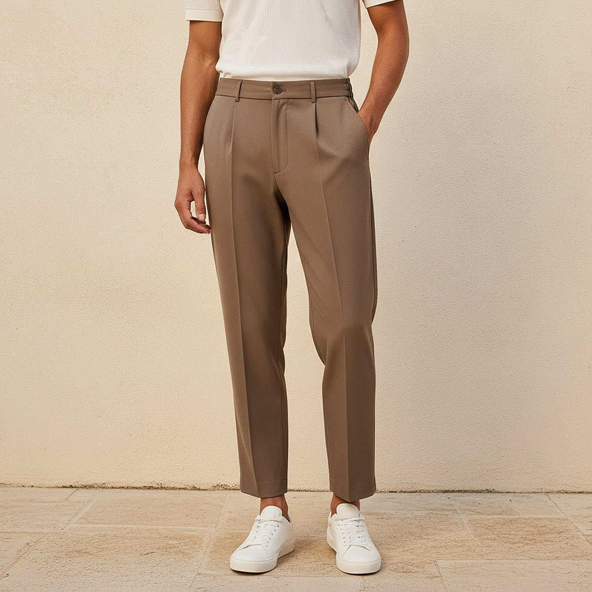 بنطلون بقصة عادية من سبلاش أيكونيك-men-clothing-trousersandchinos-trousers-image-1