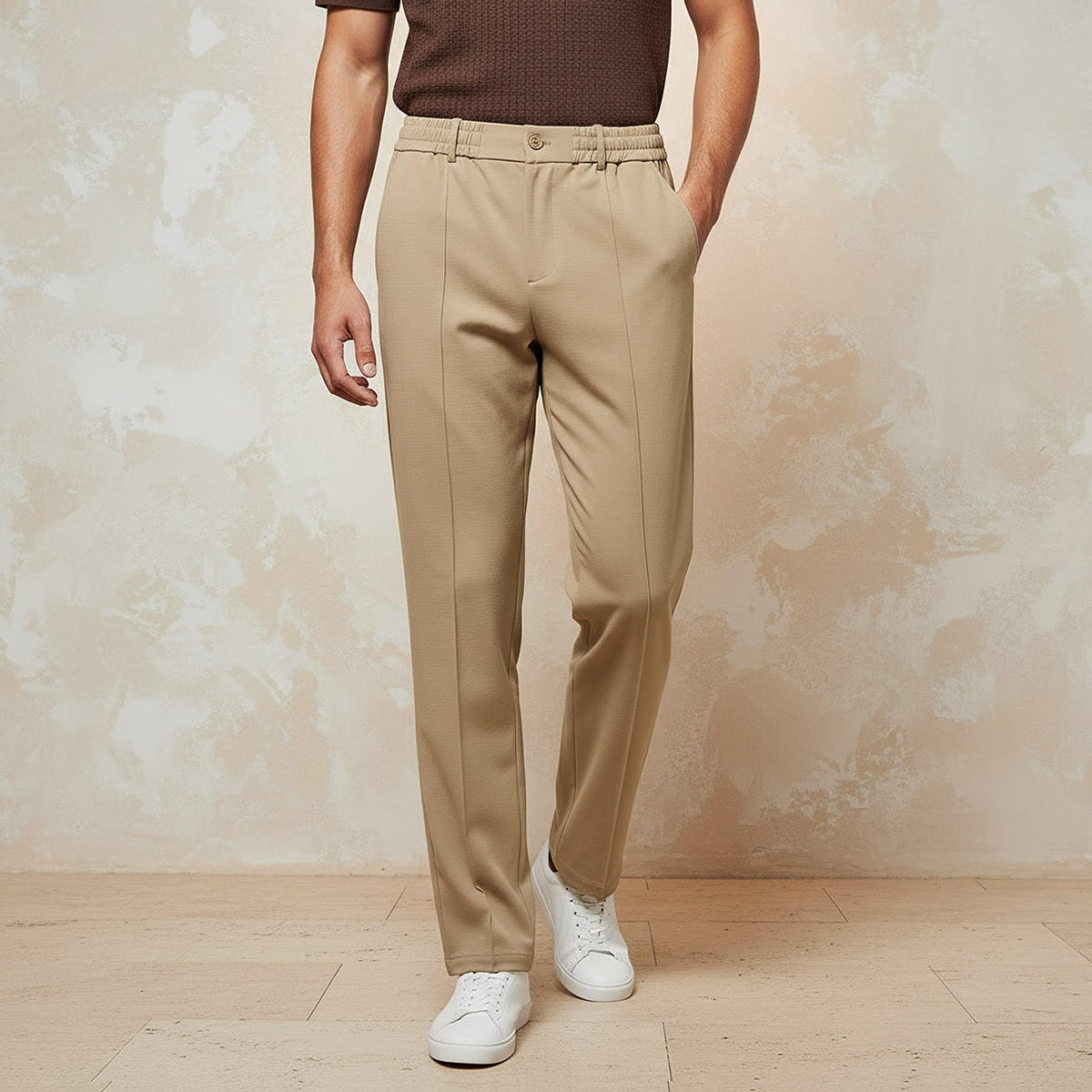بنطلون بقصة عادية من سبلاش أيكونيك-men-clothing-bottoms-trousersandchinos-trousers-image-1