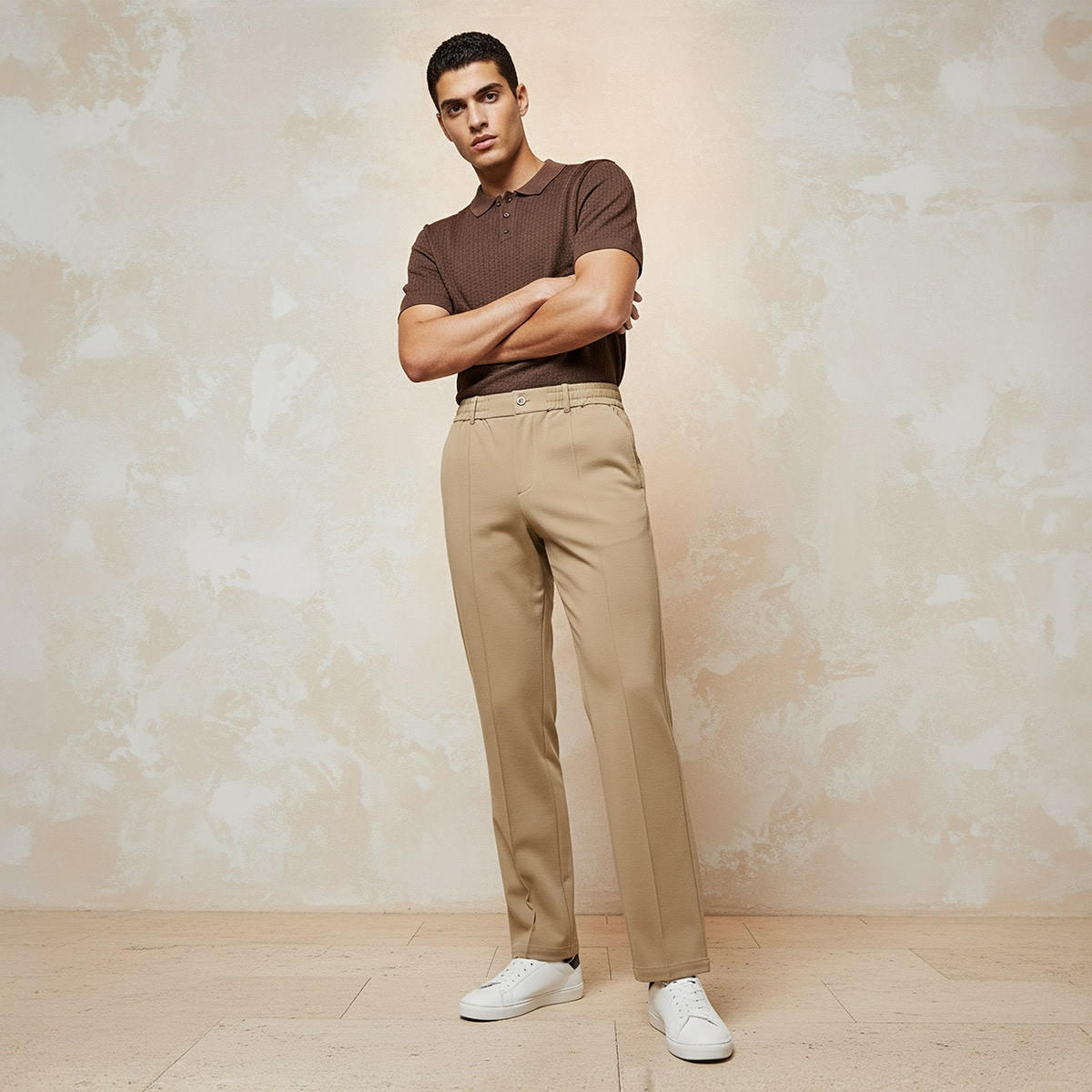 بنطلون بقصة عادية من سبلاش أيكونيك-men-clothing-bottoms-trousersandchinos-trousers-image-5