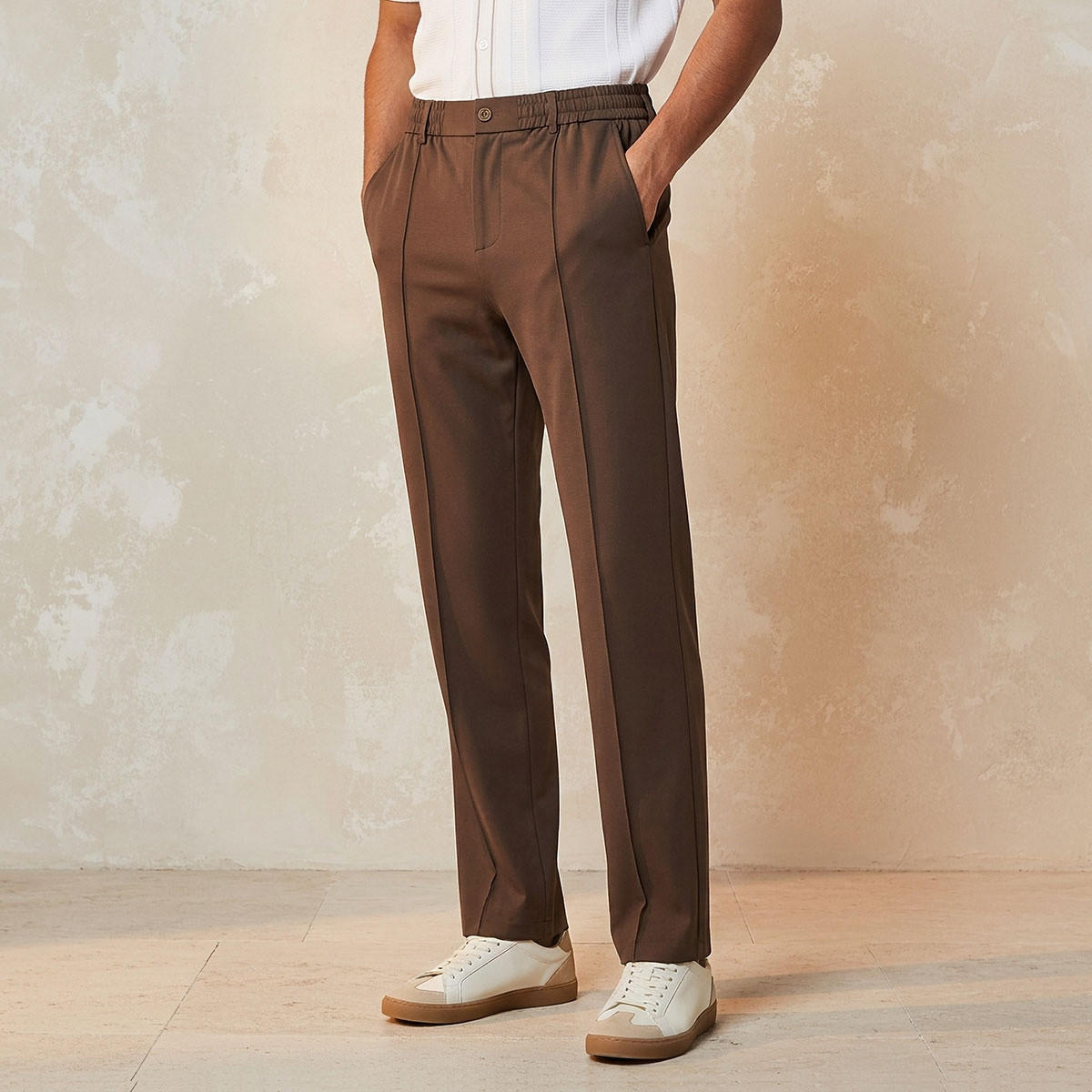 بنطلون بقصة عادية من سبلاش أيكونيك-men-clothing-bottoms-trousersandchinos-trousers-image-1