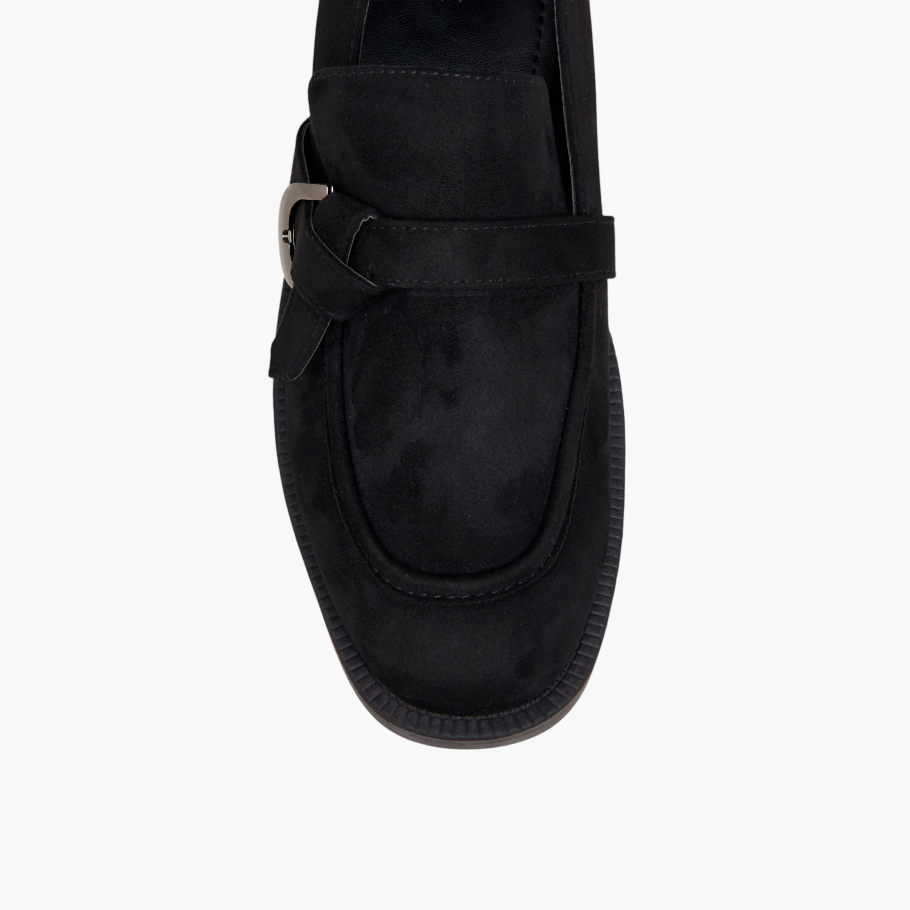 Celeste Women's Buckle Detail Block Heel Loafers-women-shoes-loafersandmoccasins-image-4