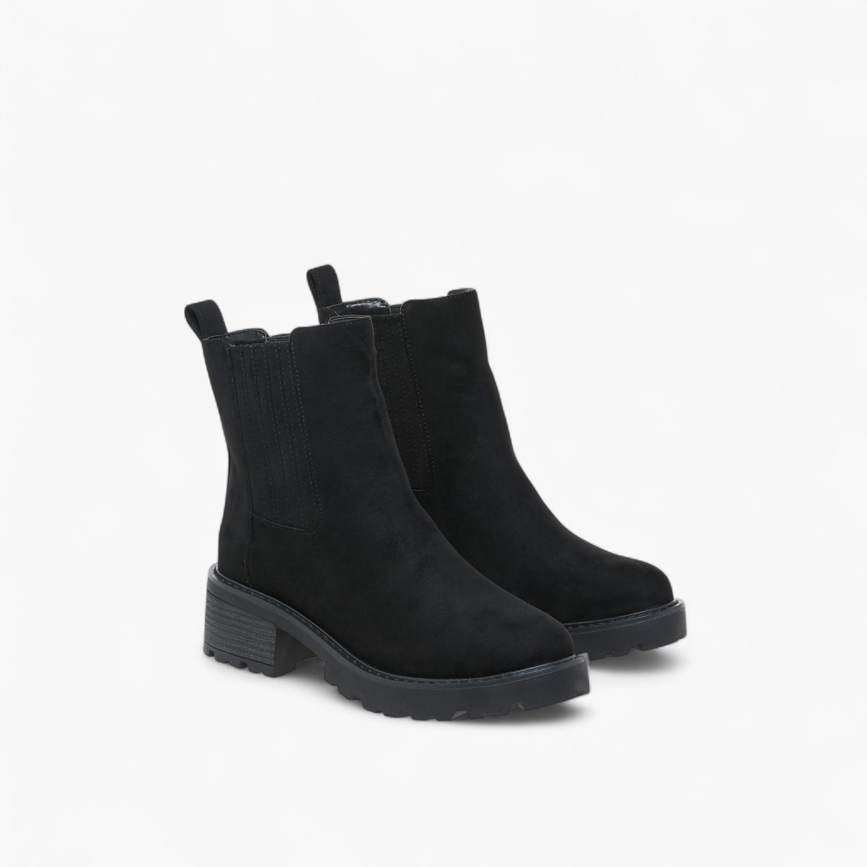 Lee Cooper Women's Solid Chelsea Boots with Block Heels-women-shoes-boots-image-1