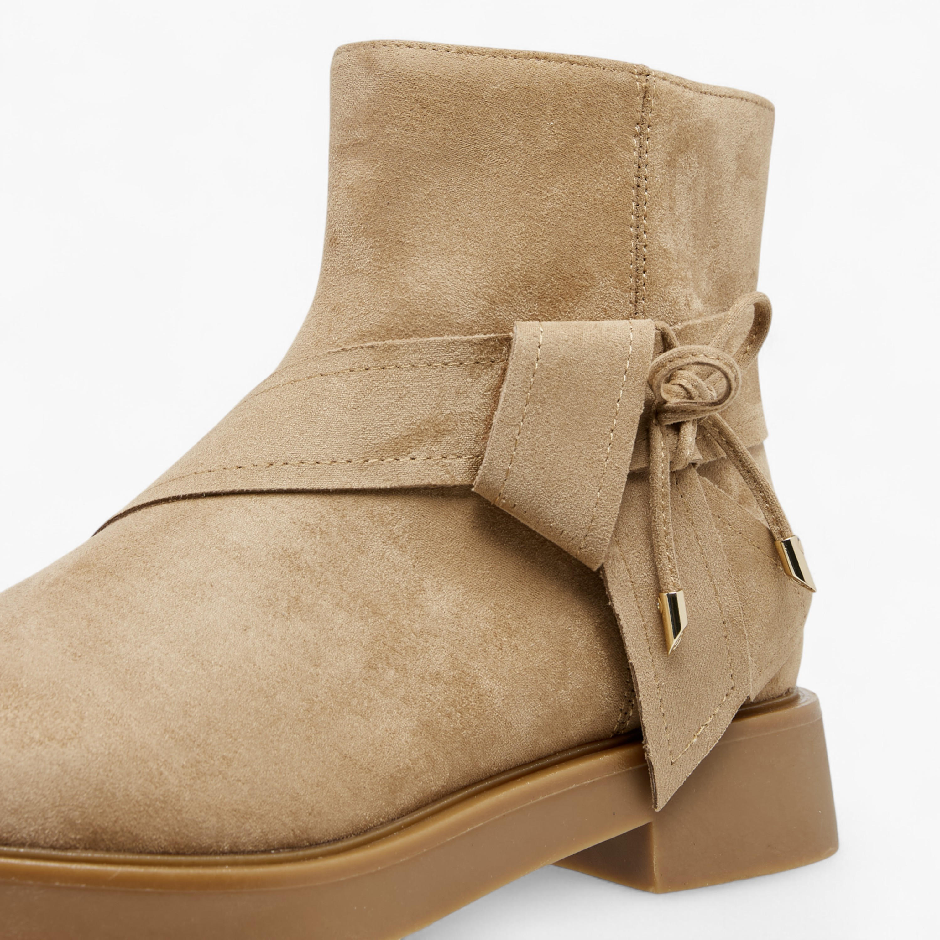 Celeste Women's Bow Accent Ankle Boots with Zip Closure-women-shoes-boots-image-4