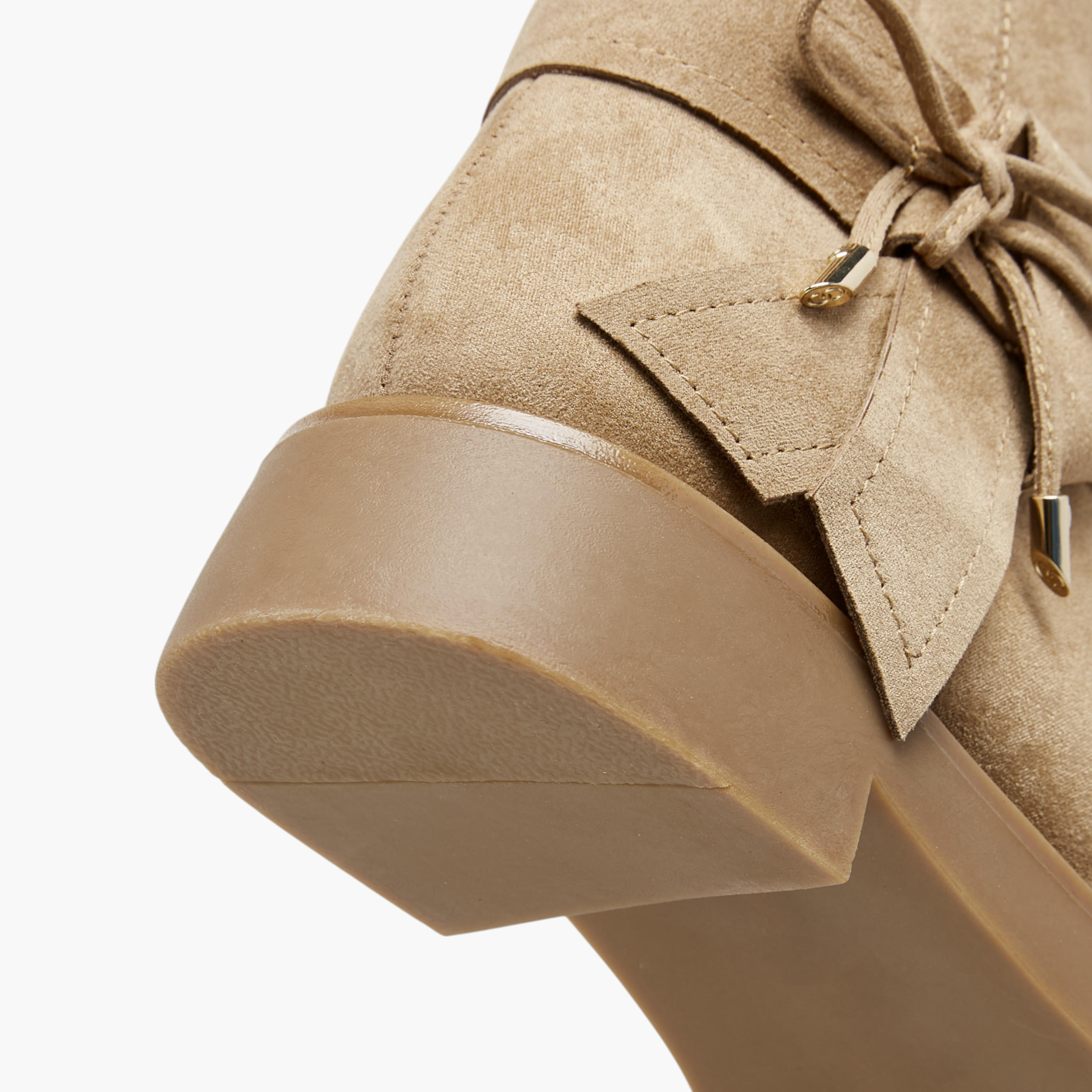 Celeste Women's Bow Accent Ankle Boots with Zip Closure-women-shoes-boots-image-5
