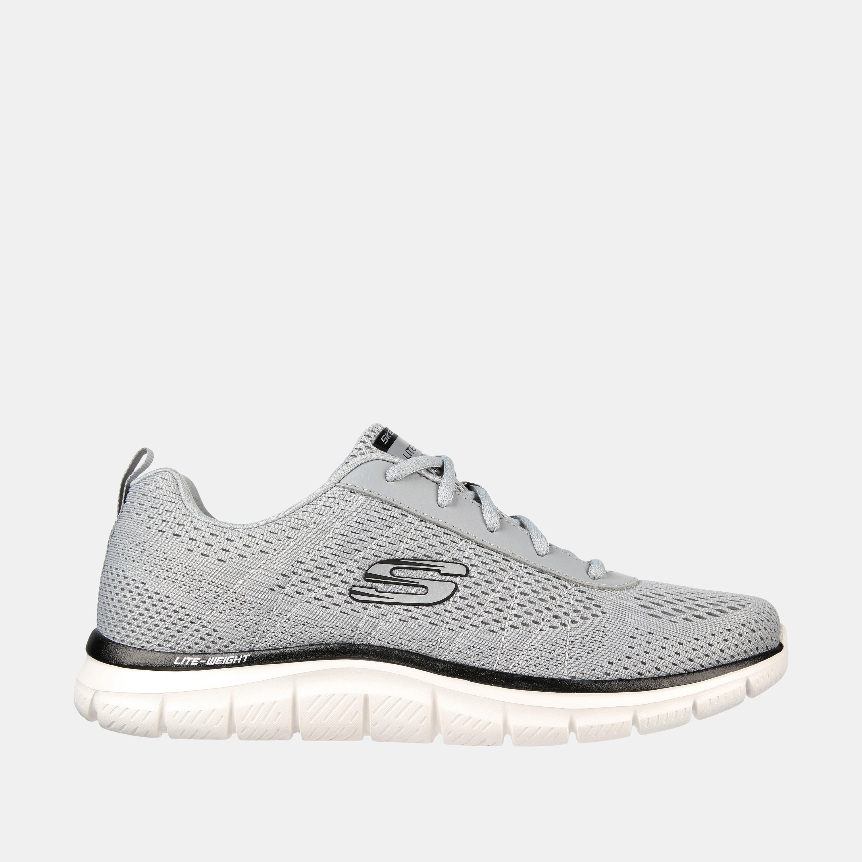 Skechers Men's Track Moulton Lace-Up Trainers - 232081-LGBK-sports-men-shoes-image-1