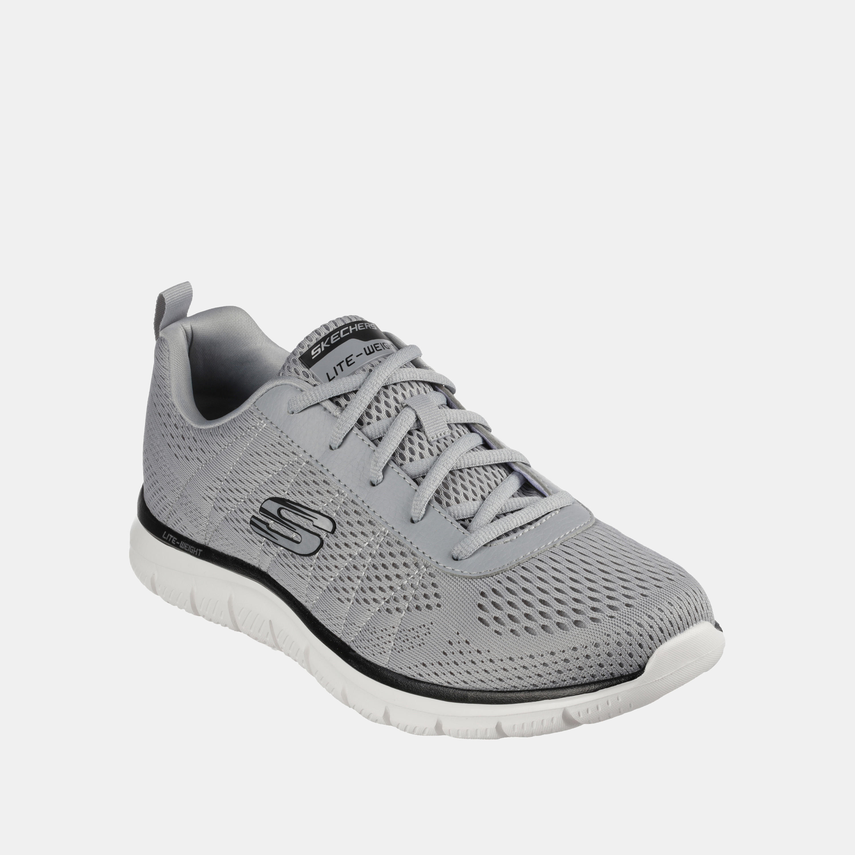 Skechers Men's Track Moulton Lace-Up Trainers - 232081-LGBK-sports-men-shoes-image-2