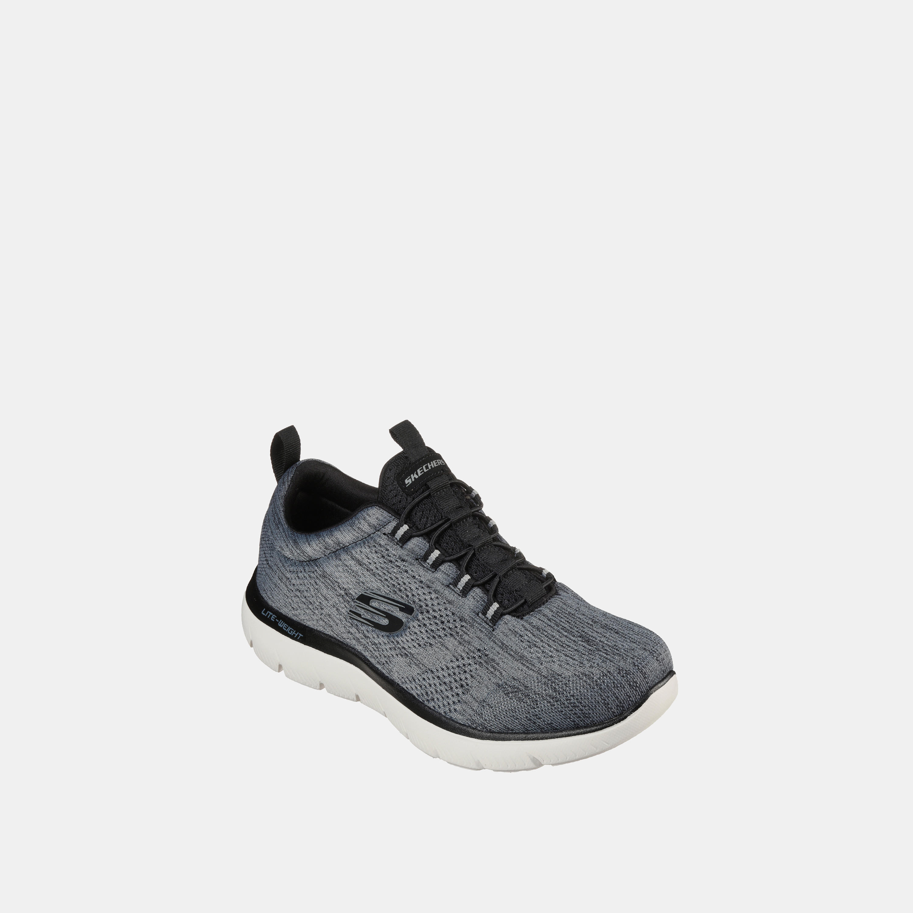 Skechers Men's Textured Slip-on Walking Shoes - Summits Louvin-sports-men-shoes-image-1