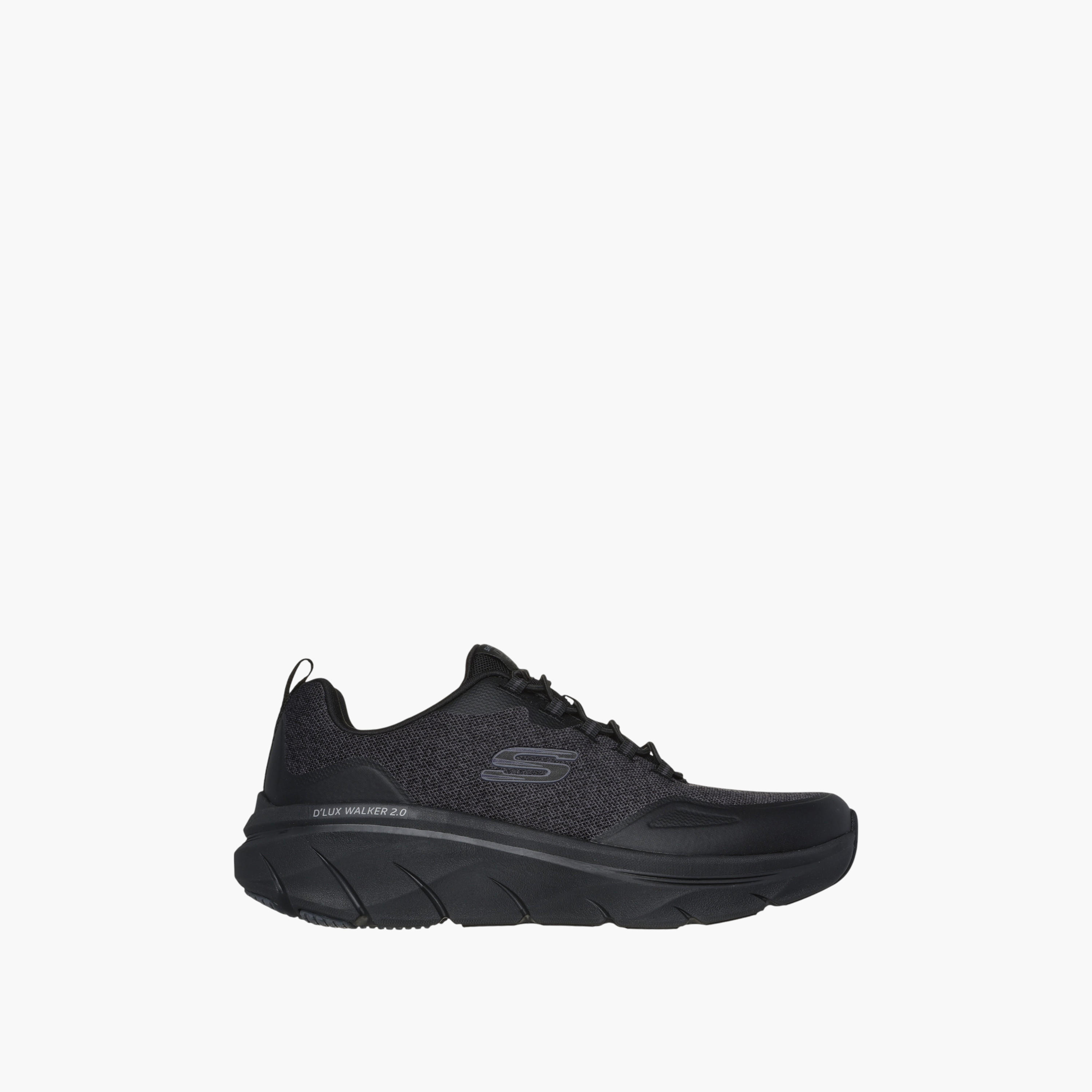 Skechers Men's D LUX WALKER 2.0 Lace-Up Sports Shoes - 232719-BBK-sports-men-shoes-image-2