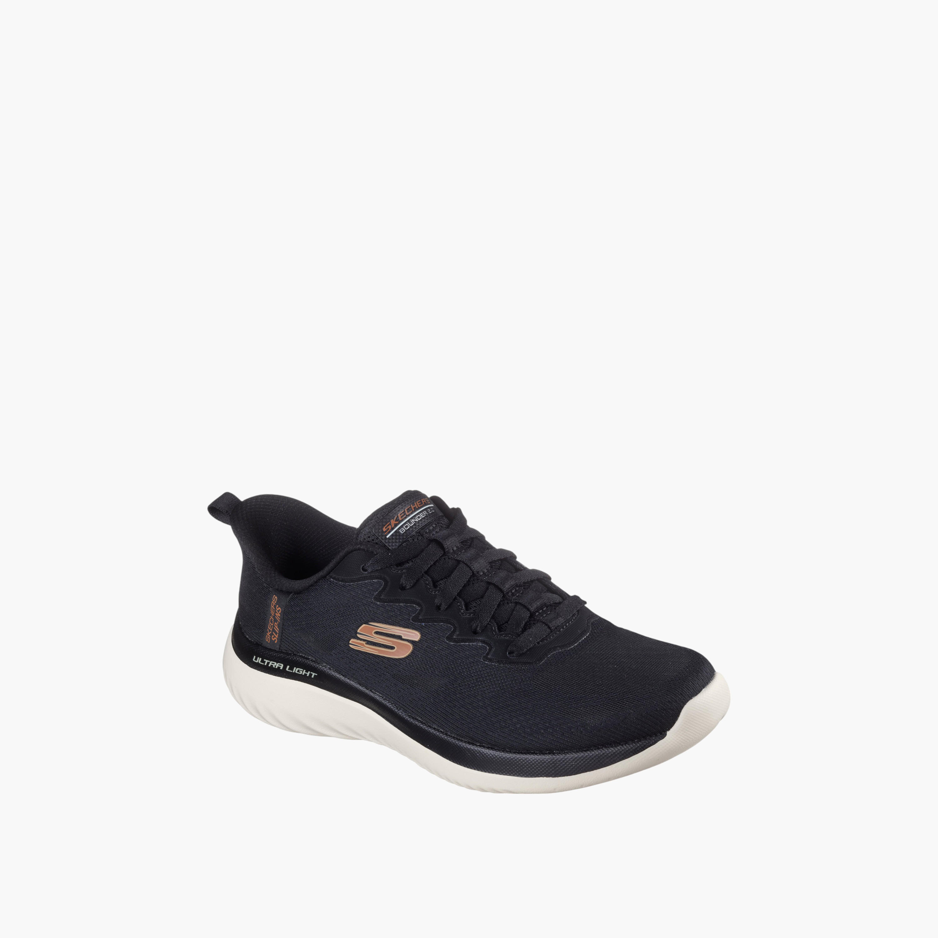 Skechers Men's BOUNDER 2.0 Lace-Up Running Shoes - 233030-BLK-sports-men-shoes-image-1