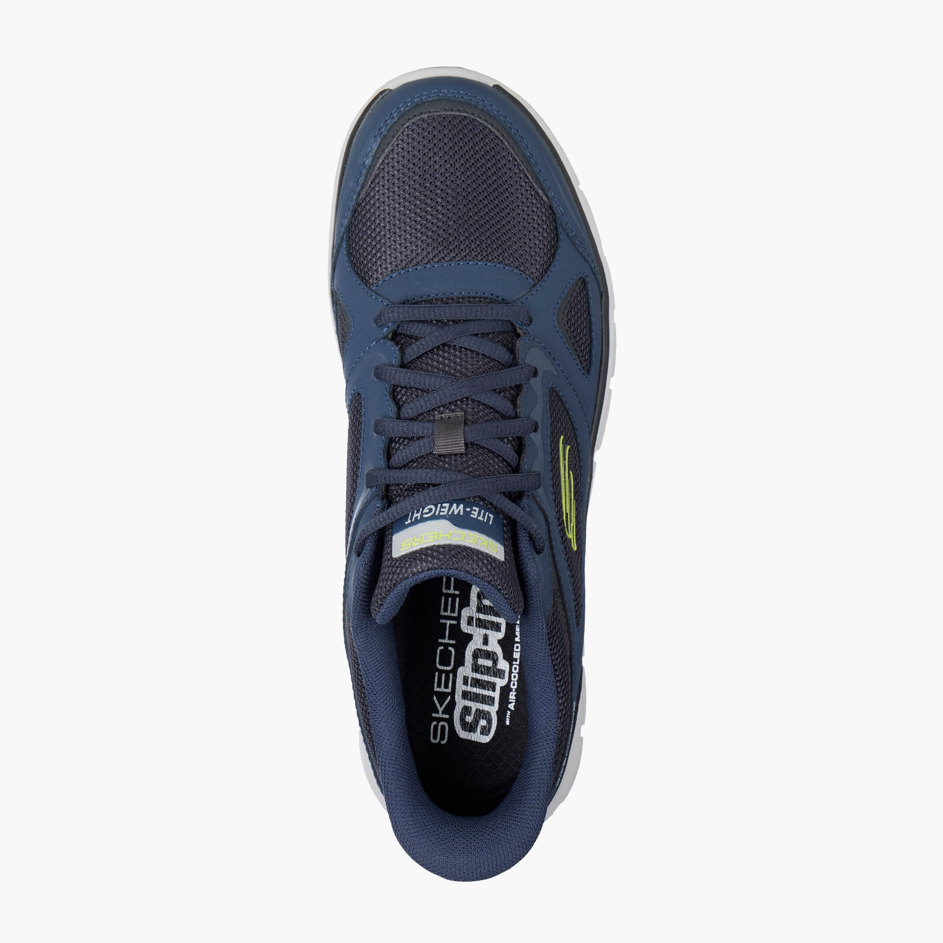 Skechers Men Lace-Up Leather Sports Shoes-sports-men-shoes-image-3