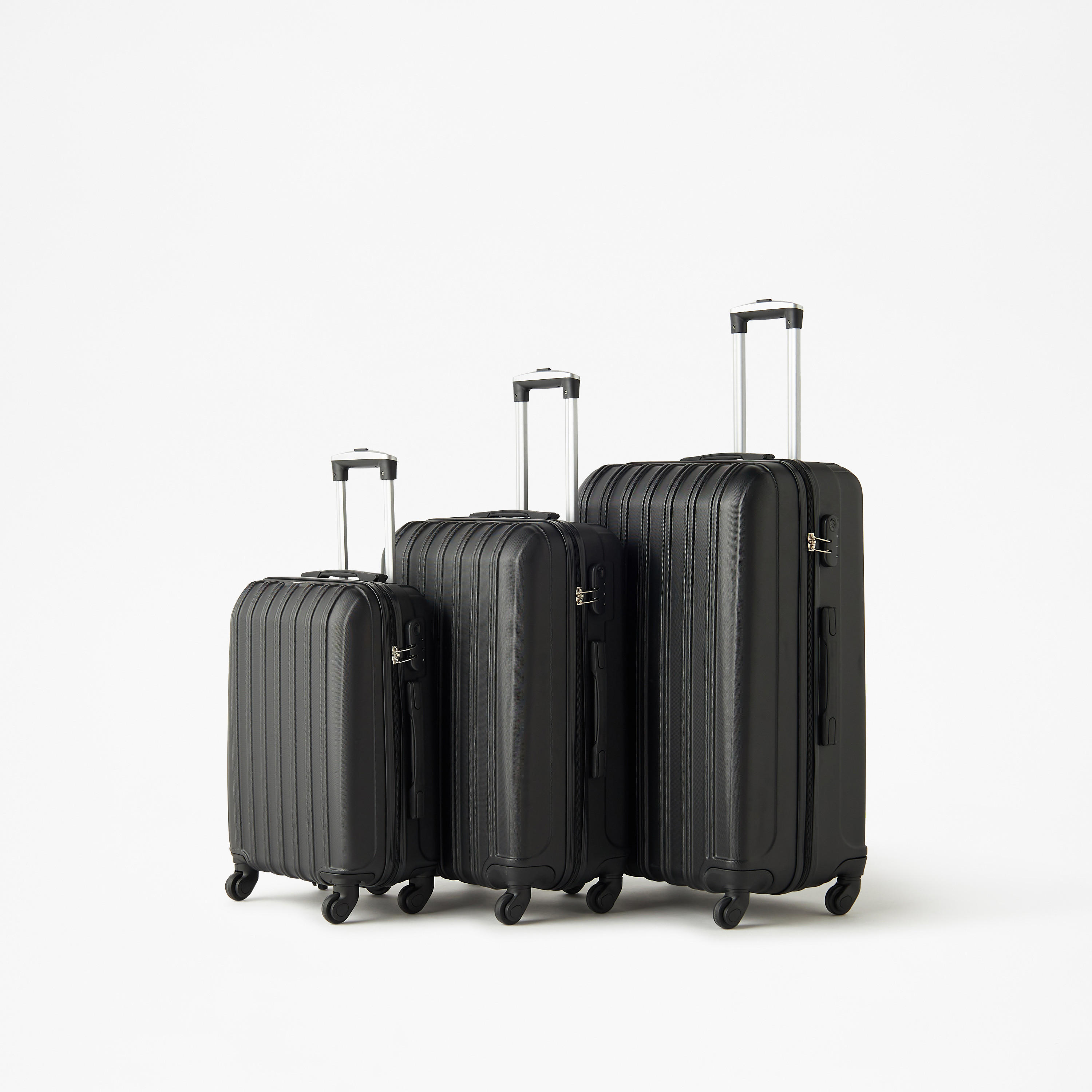 Oaklan by Shoexpress Textured Hardcase Trolley Bag-travel-luggagesandbags-luggage-image-2