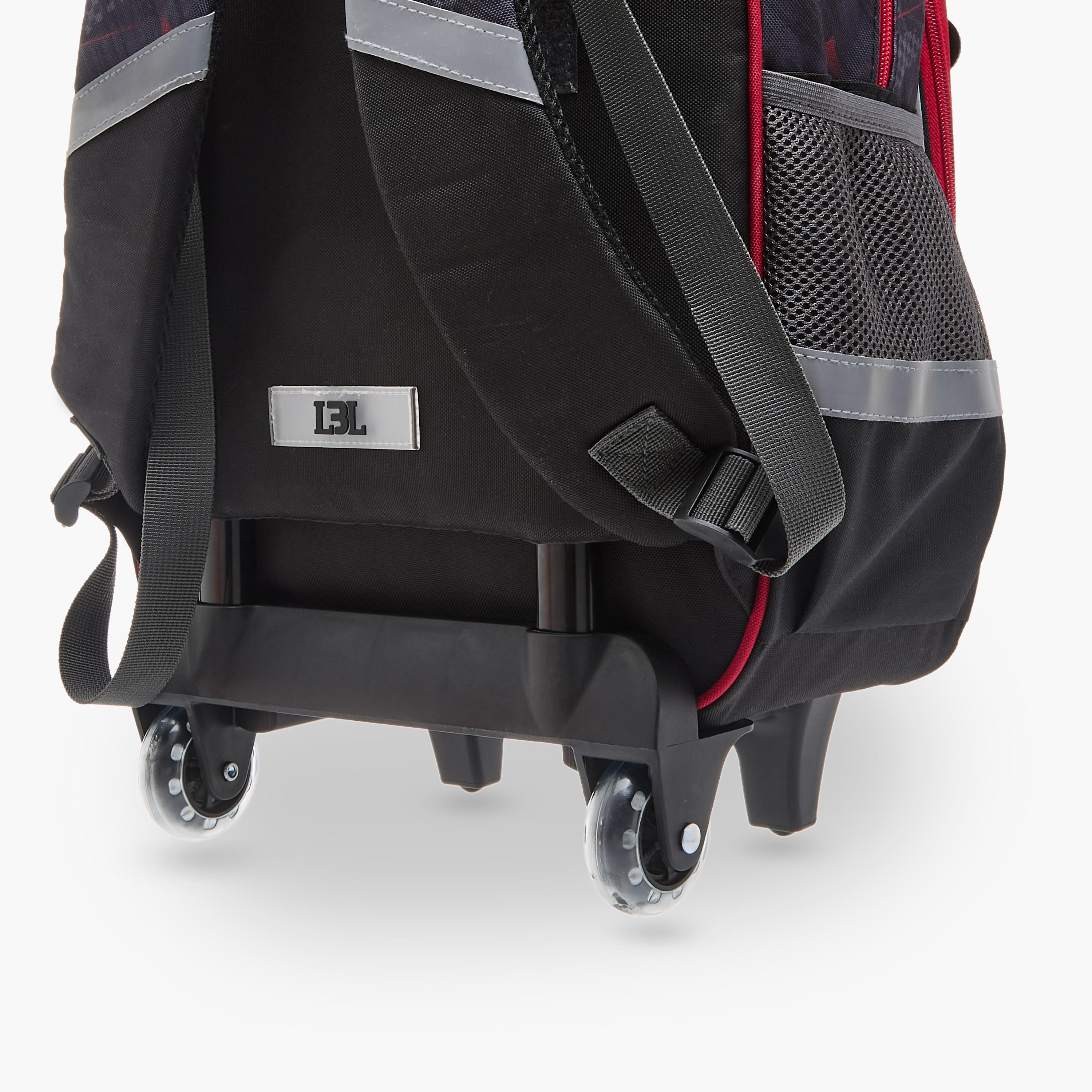 LBL by Shoexpress Graphic Print Trolley Backpack with Retractable Handle - 44x16x30 cms-school-bagsandbackpacks-trolleybags-image-11