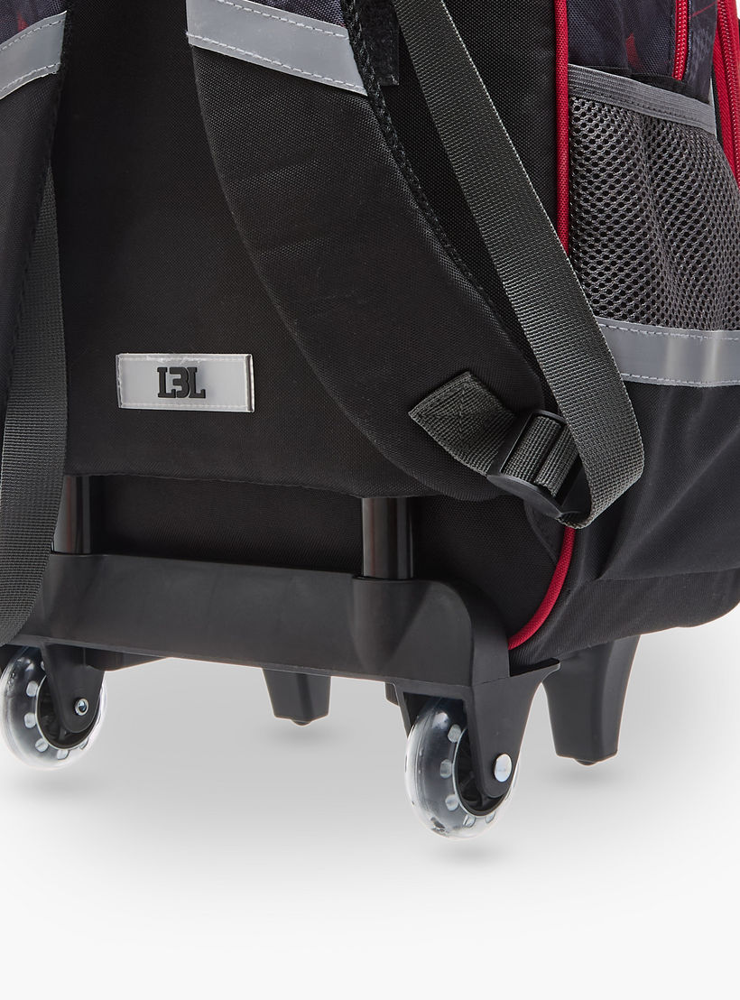 LBL by Shoexpress Graphic Print Trolley Backpack with Retractable Handle - 44x16x30 cms-school-bagsandbackpacks-trolleybags-image-11