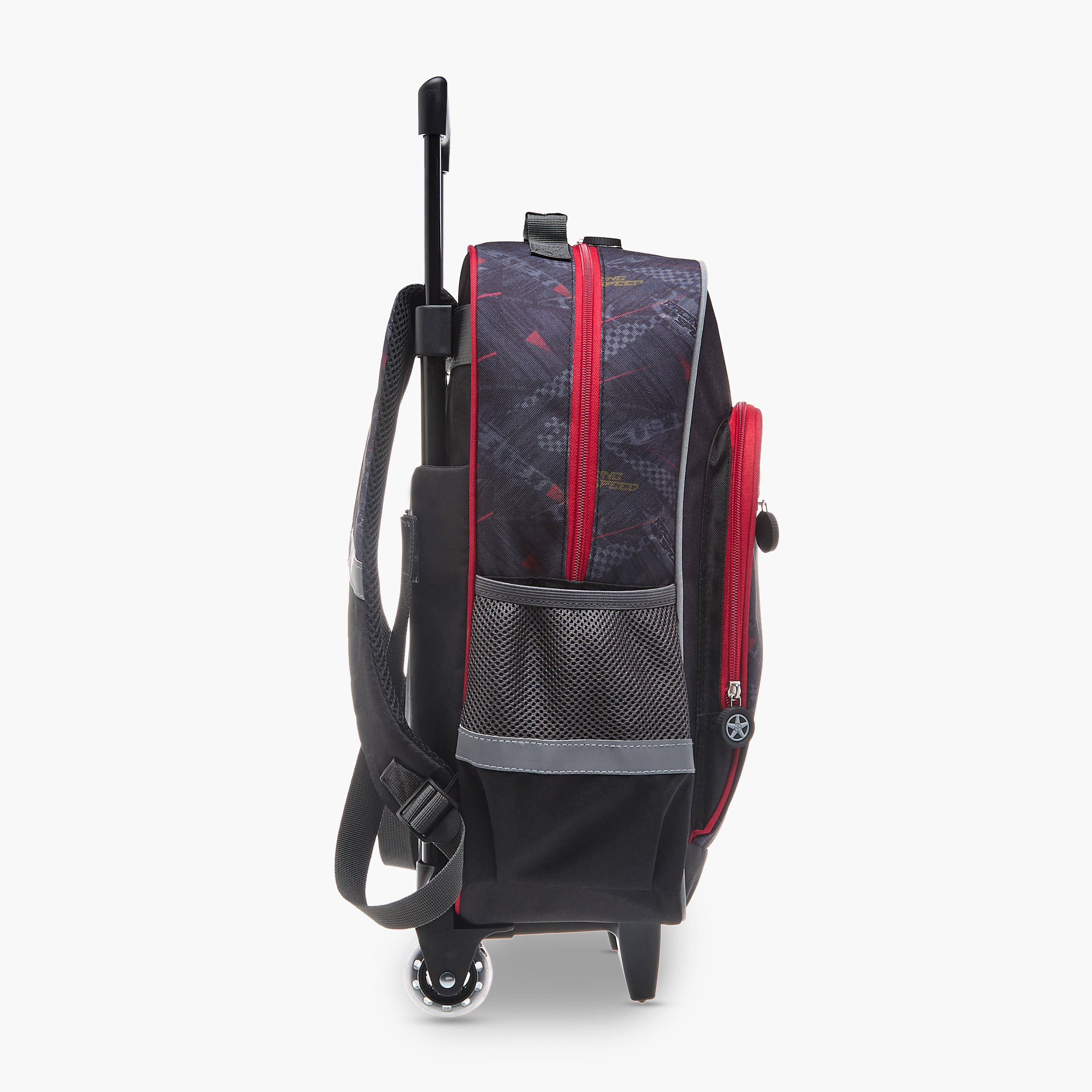 LBL by Shoexpress Graphic Print Trolley Backpack with Retractable Handle - 44x16x30 cms-school-bagsandbackpacks-trolleybags-image-3