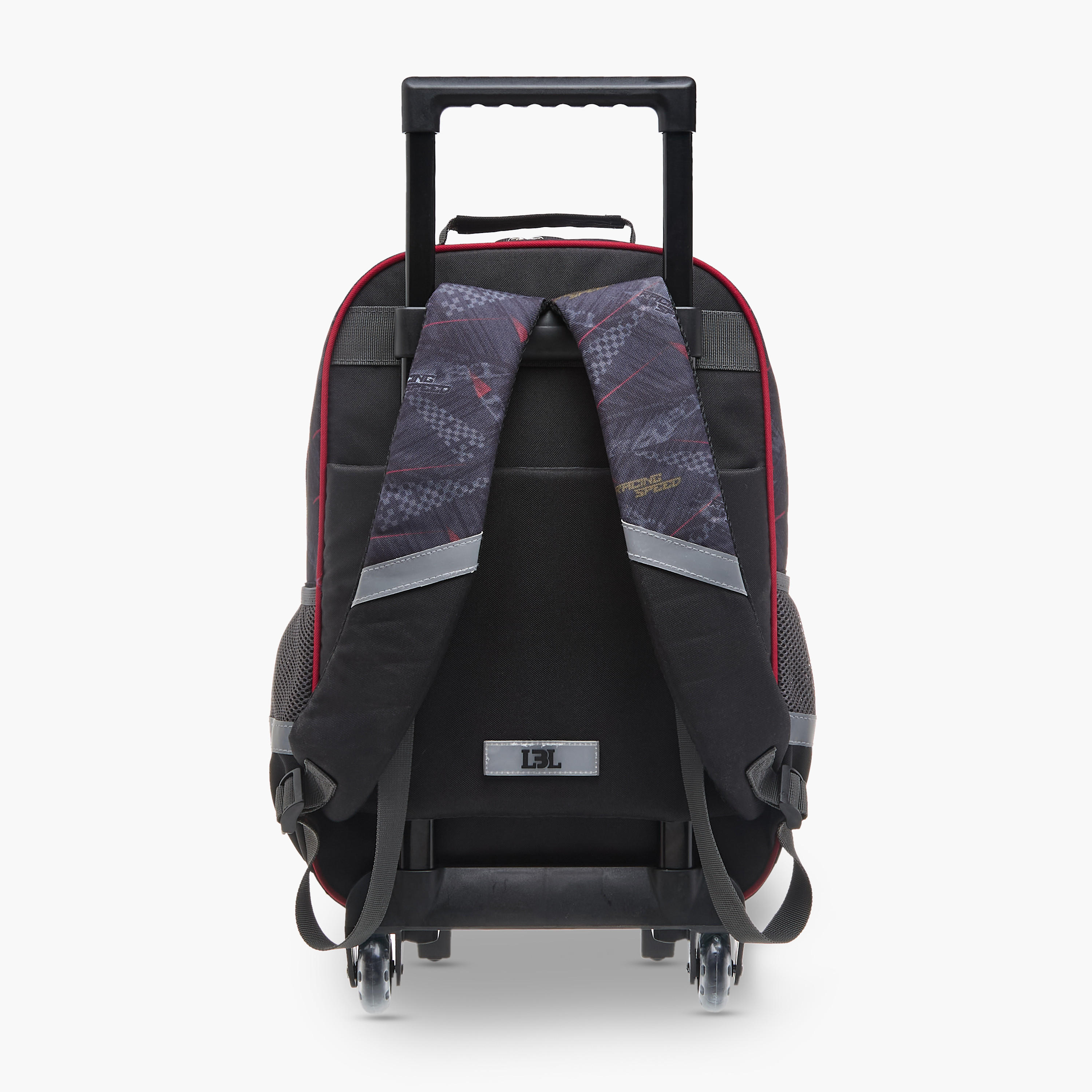 LBL by Shoexpress Graphic Print Trolley Backpack with Retractable Handle - 44x16x30 cms-school-bagsandbackpacks-trolleybags-image-5