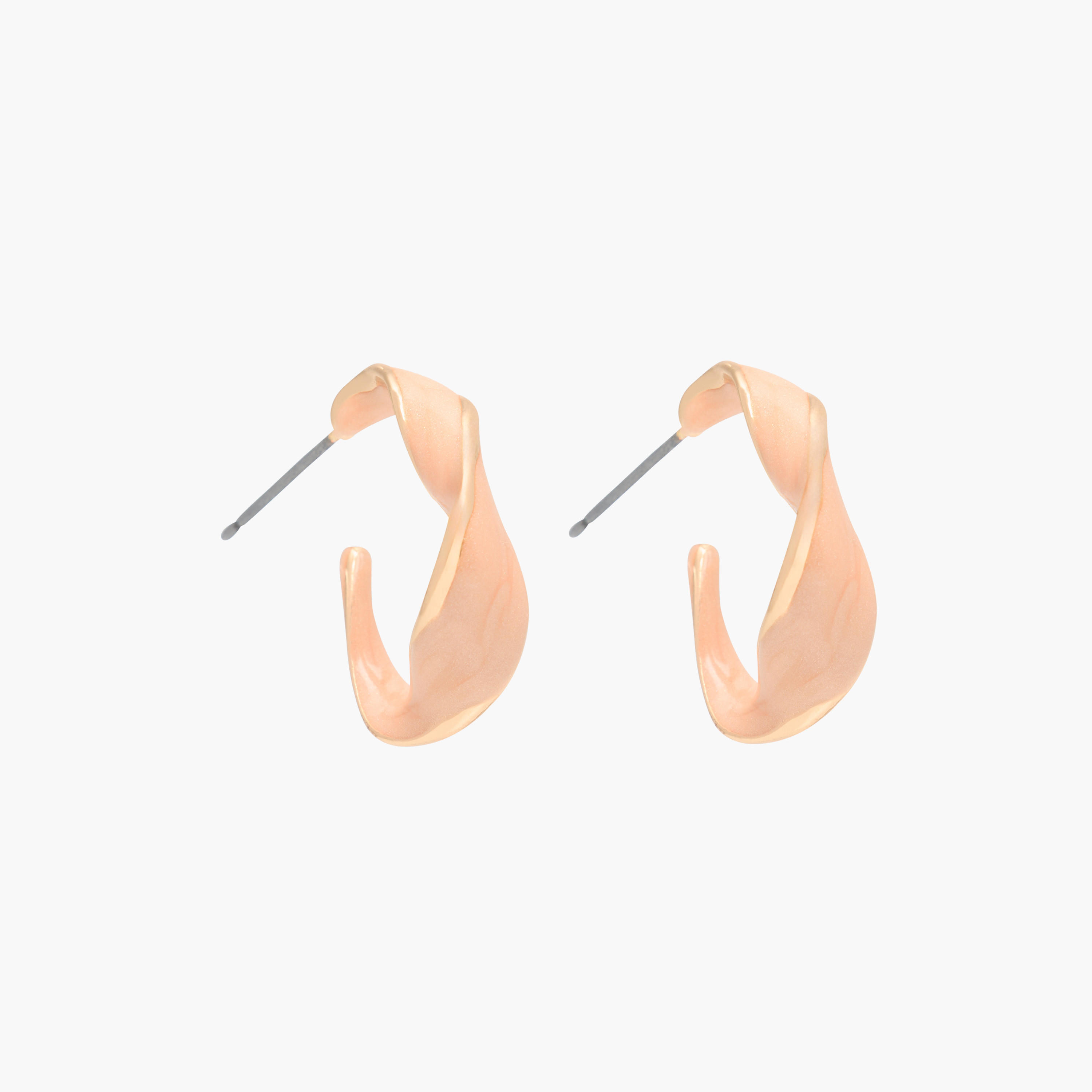 Flora Bella Metallic Stud Earrings with Pushback Closure-women-watchesandjewellery-jewellery-earrings-image-1