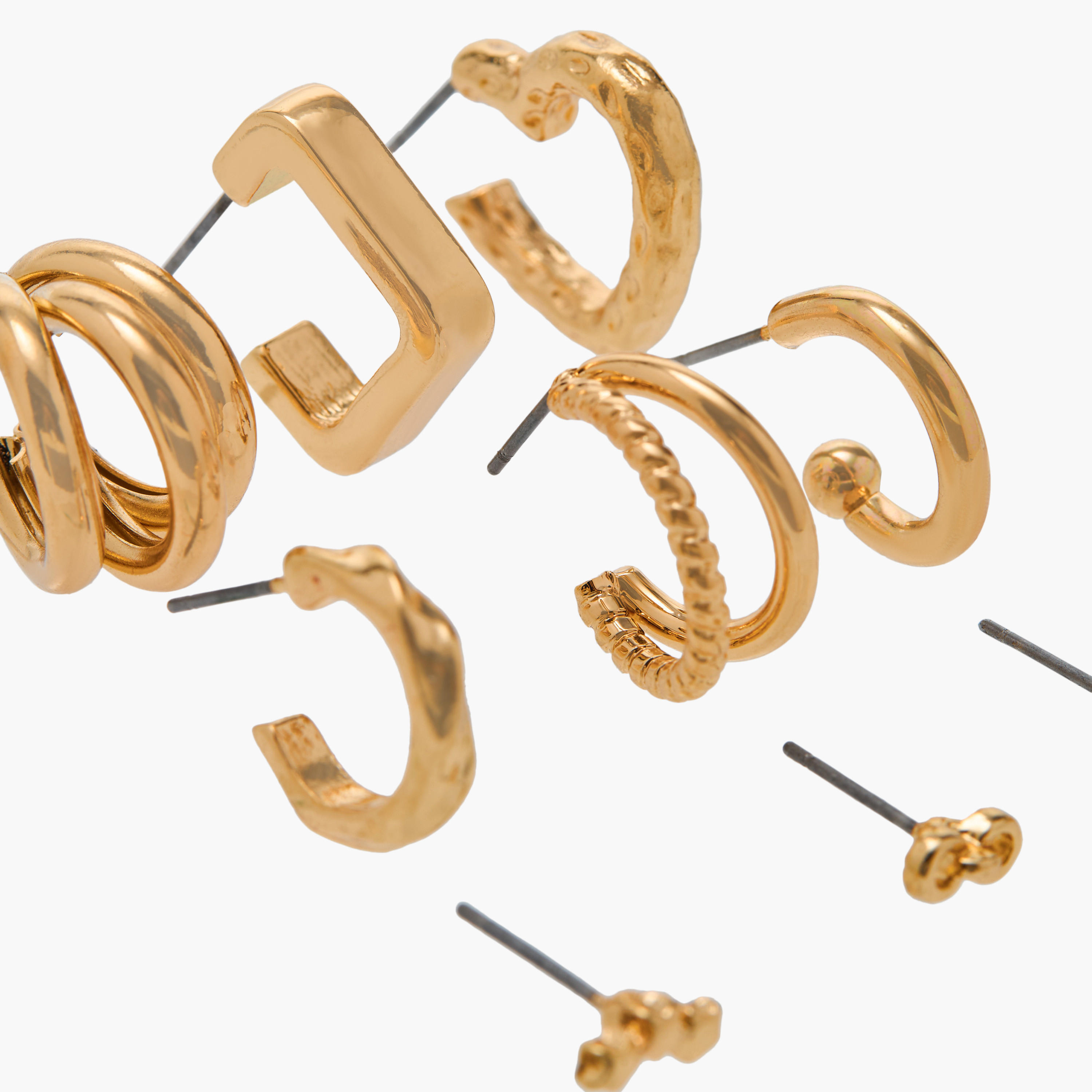 Flora Bella Metallic Earrings - Set of 9-women-watchesandjewellery-jewellery-earrings-image-3