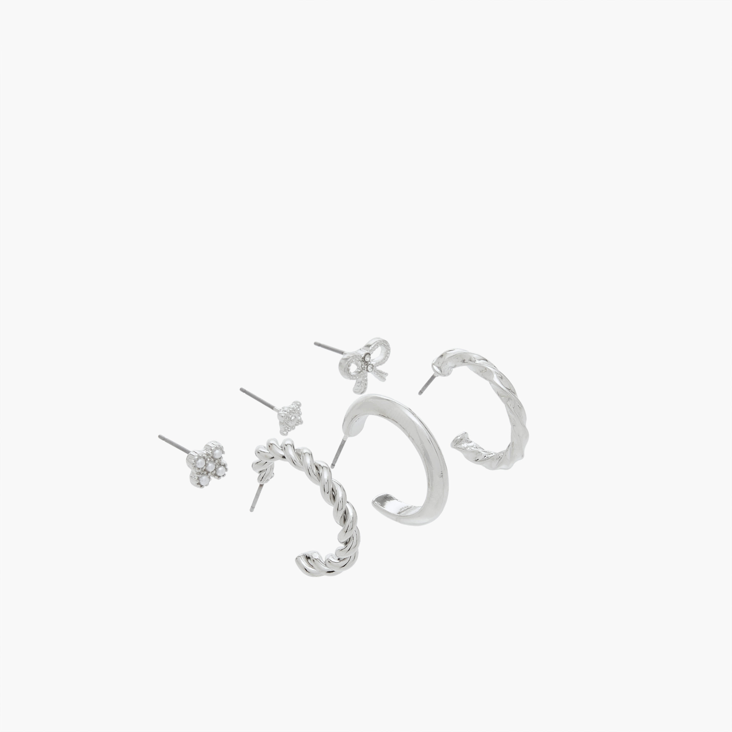 Flora Bella Assorted Metallic Earrings with Pushback Closure - Set of 6-women-watchesandjewellery-jewellery-earrings-image-2