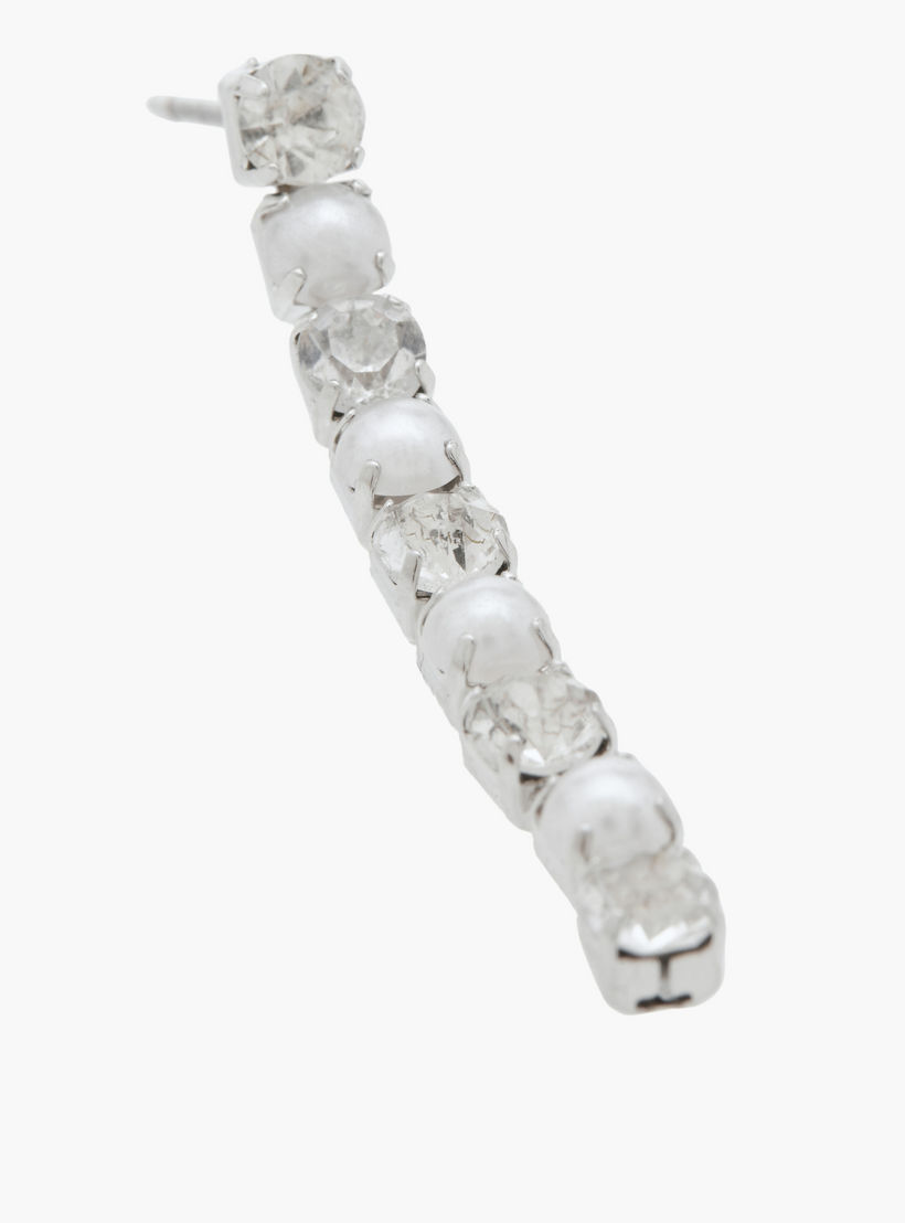 طقم أقراط متدلية بمكبس إغلاق خلفي 3 أزواج مزيّنة بالأحجار من فلورا بيلا-women-watchesandjewellery-jewellery-earrings-image-4