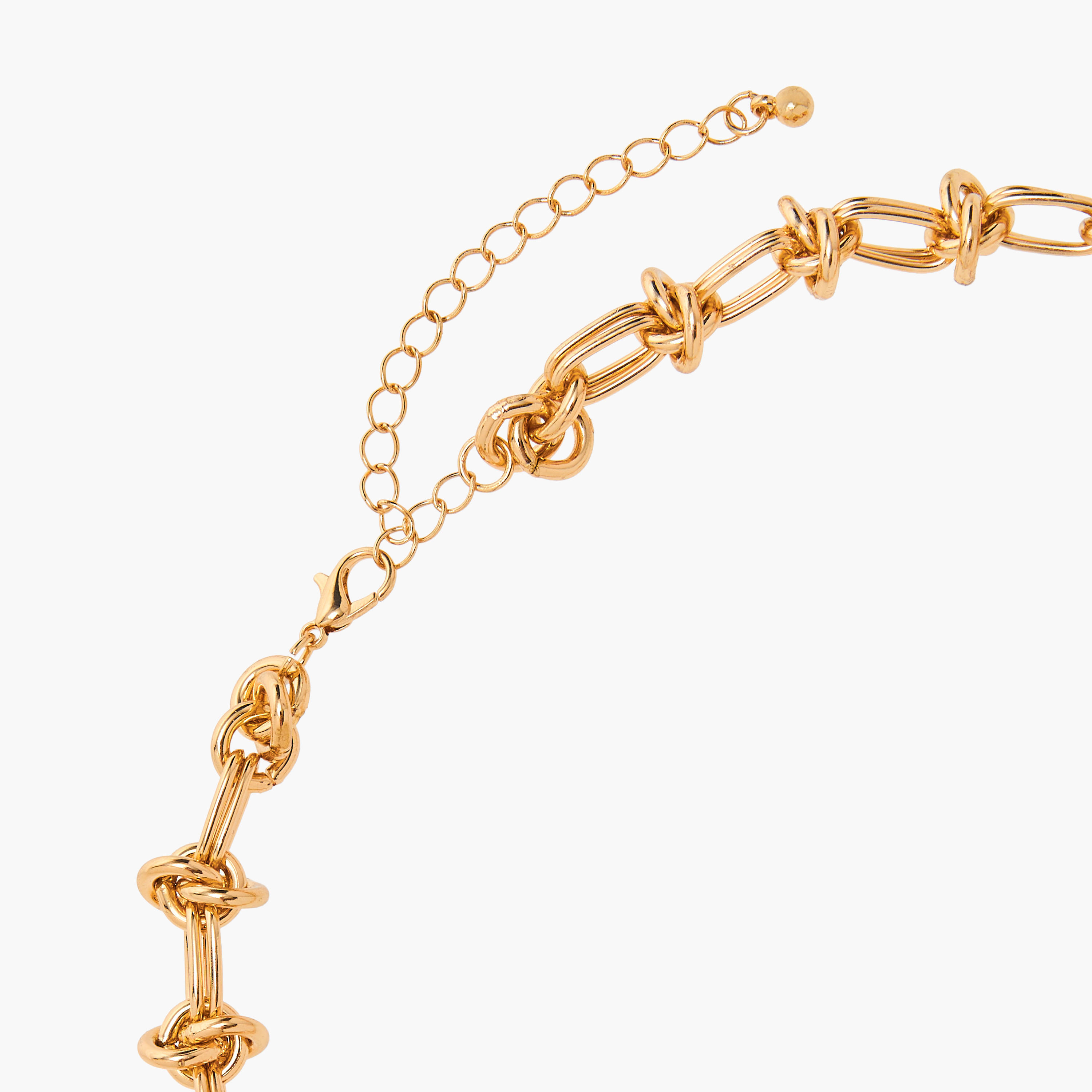 Flora Bella Metallic Necklace with Lobster Clasp Closure-women-watchesandjewellery-jewellery-necklacesandpendants-image-4