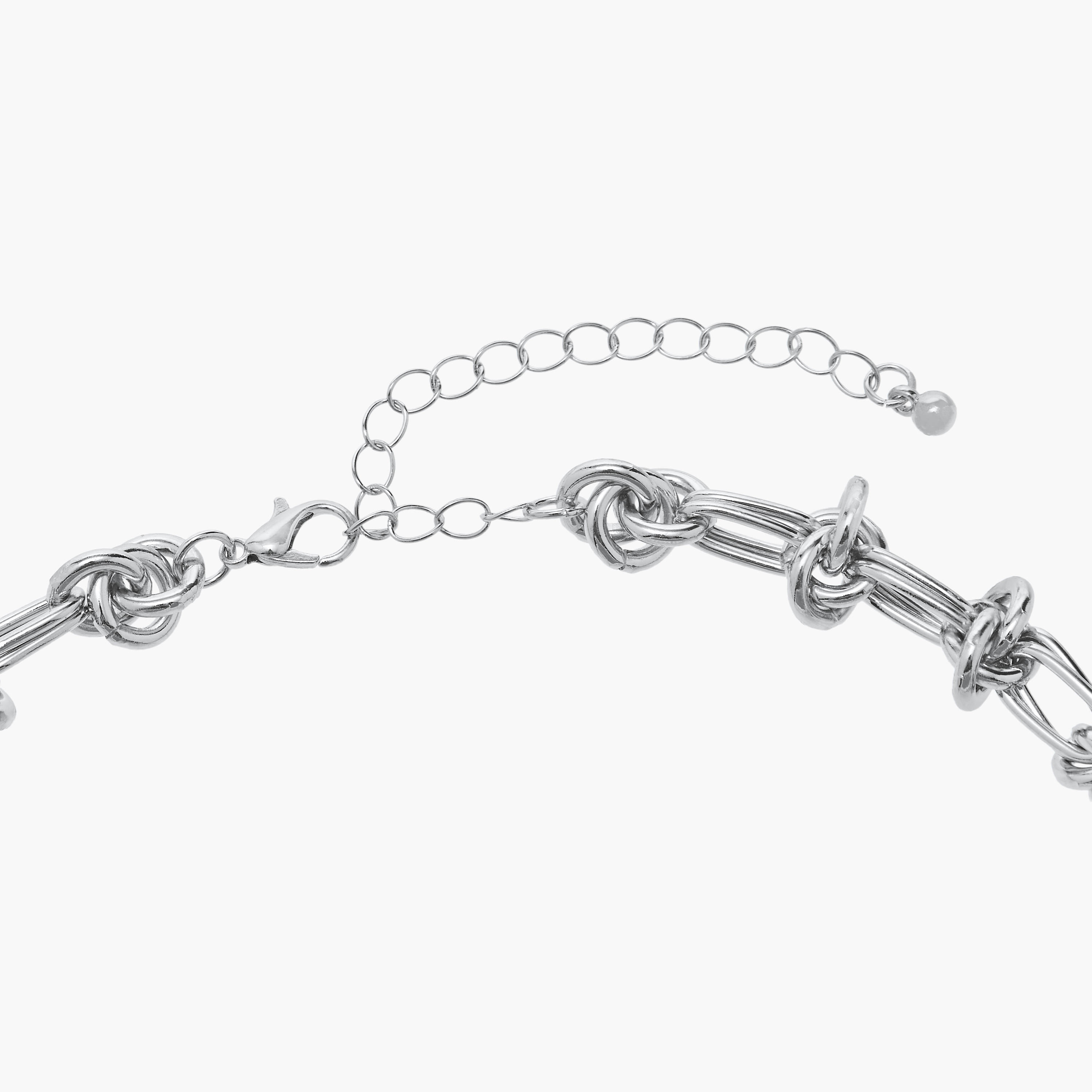 عقد ميتاليك بمشبك إغلاق من فلورا بيلا-women-watchesandjewellery-jewellery-necklacesandpendants-image-4