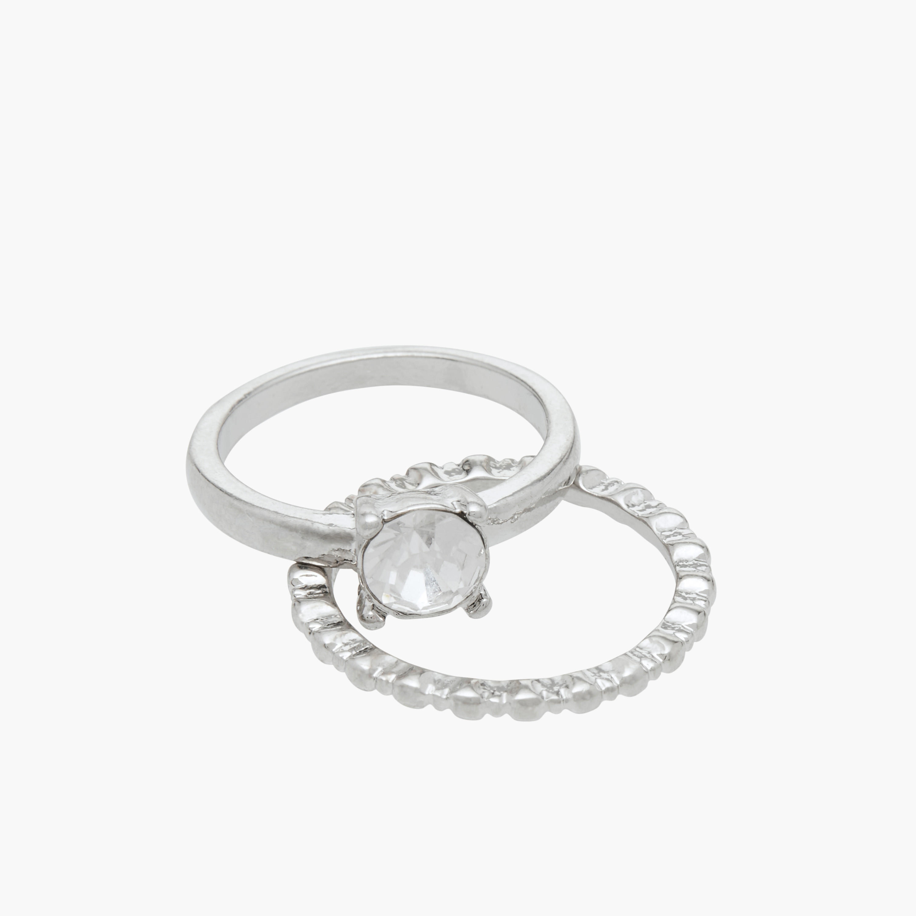 طقم خواتم ميتاليك 6 قطع متنوعة من فلورا بيلا-women-watchesandjewellery-jewellery-rings-image-3