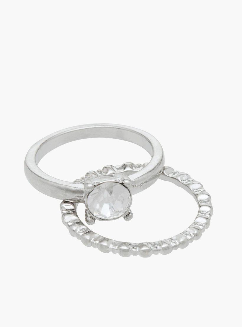 طقم خواتم ميتاليك 6 قطع متنوعة من فلورا بيلا-women-watchesandjewellery-jewellery-rings-image-3