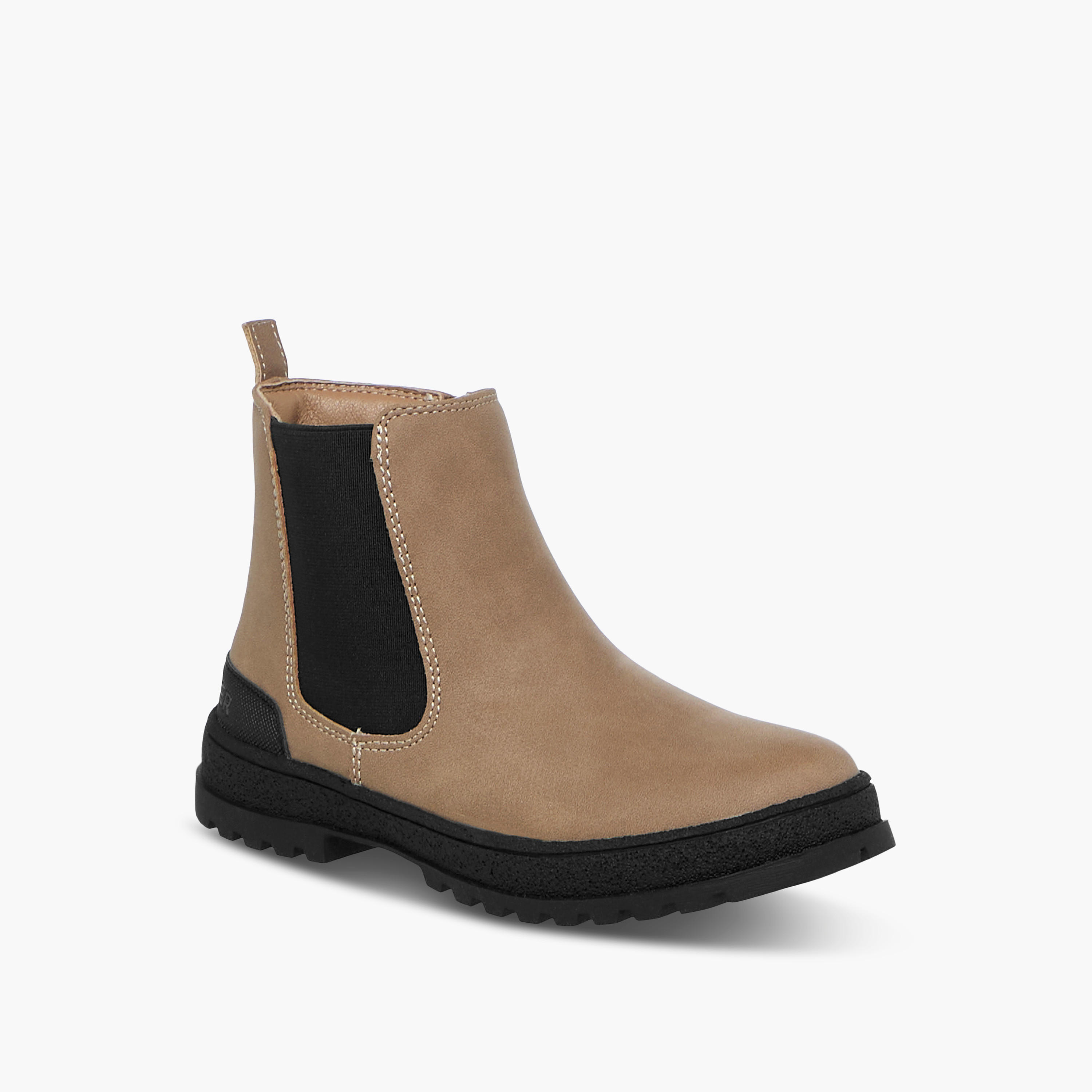 Lee Cooper Boys' Solid Ankle Boots with Zip Closure-boys-shoes-boots-image-2