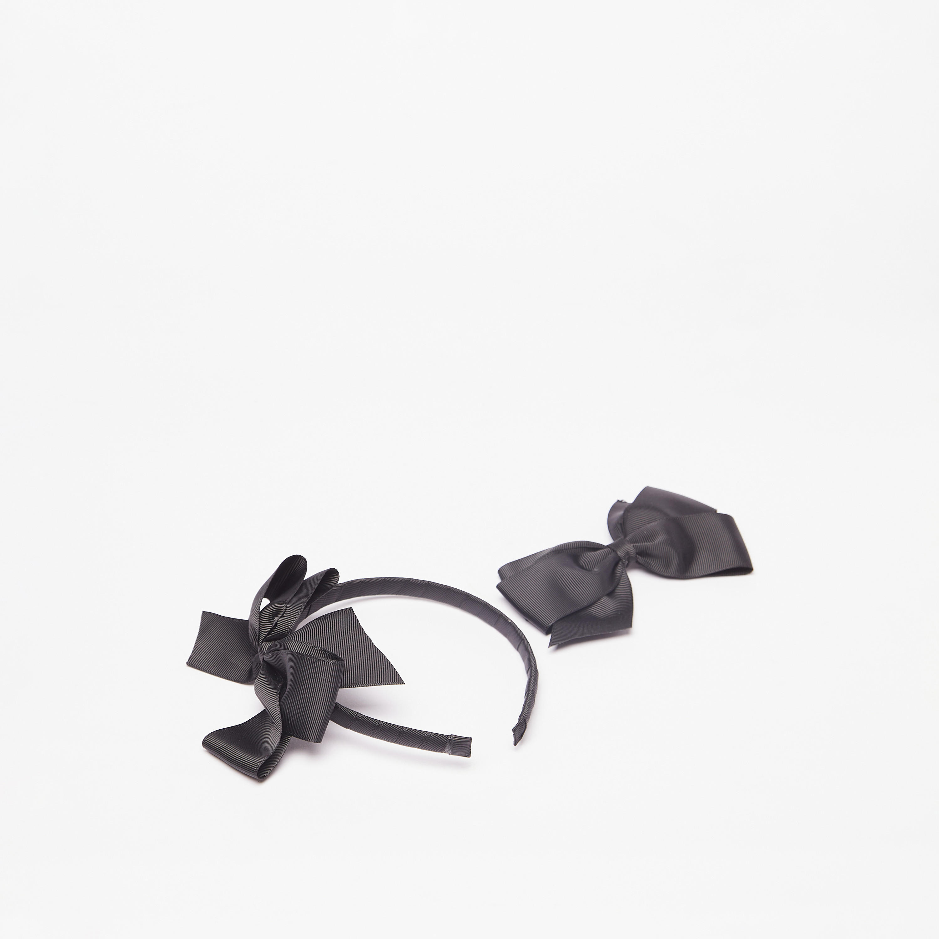 Flora Bella Ribbed Hairband and Bow Clip Set-girls-accessories-hairaccessories-image-1