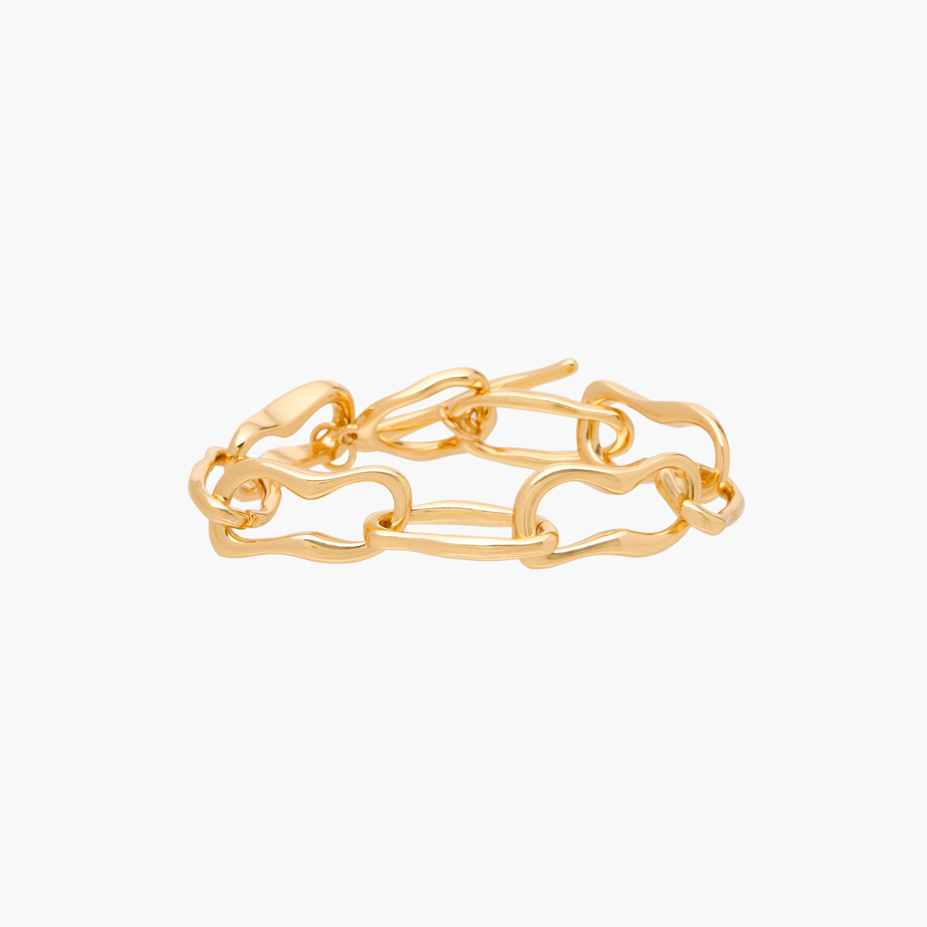 Flora Bella Metallic Chain Bracelet - Set of 2-women-watchesandjewellery-jewellery-banglesandbracelets-image-2