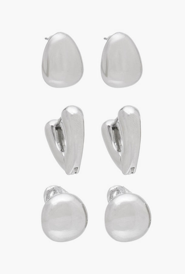 Flora Bella Metallic Earrings - Set of 3-women-image-1
