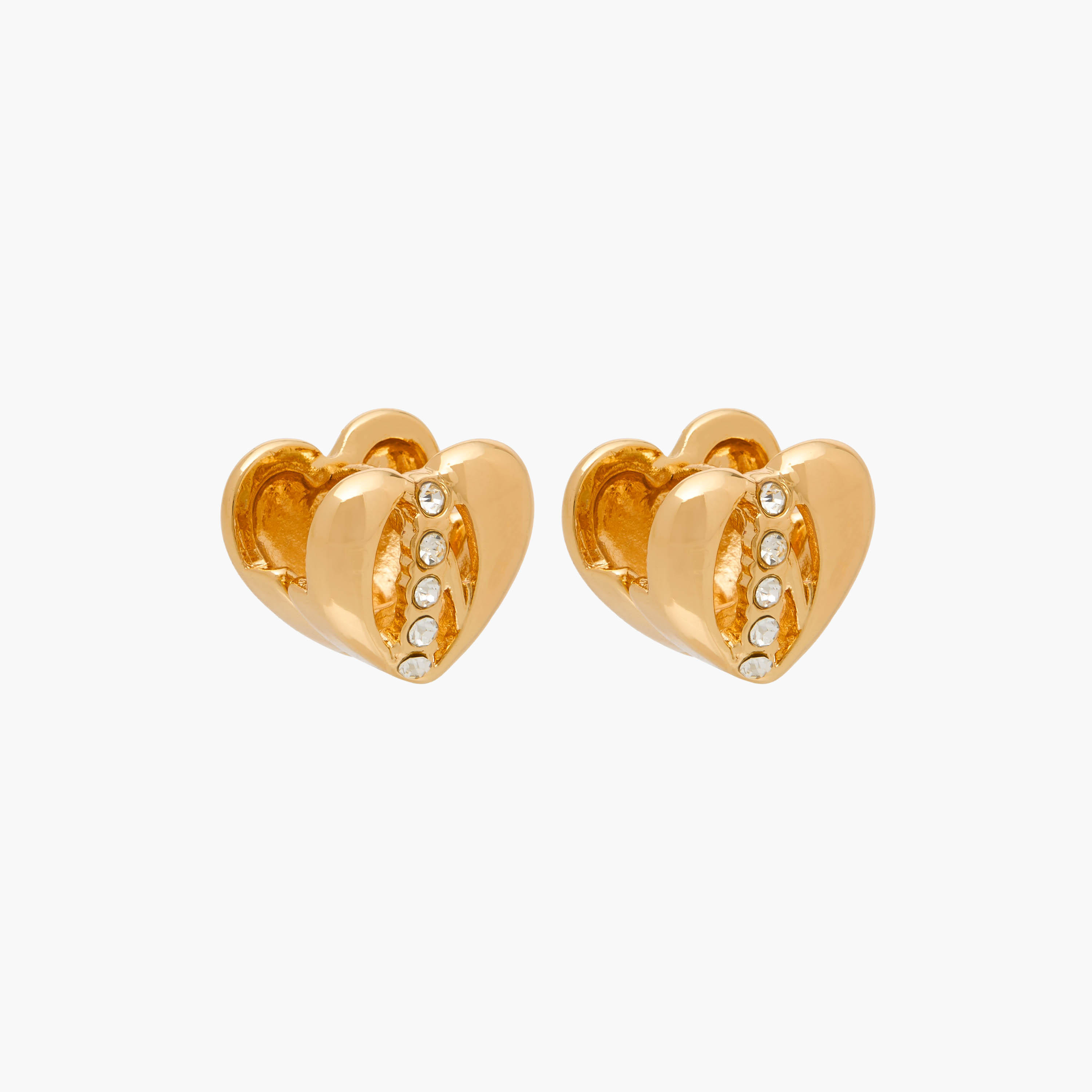 Flora Bella Heart-Shaped Metallic Earrings - Set of 3-women-watchesandjewellery-jewellery-earrings-image-2