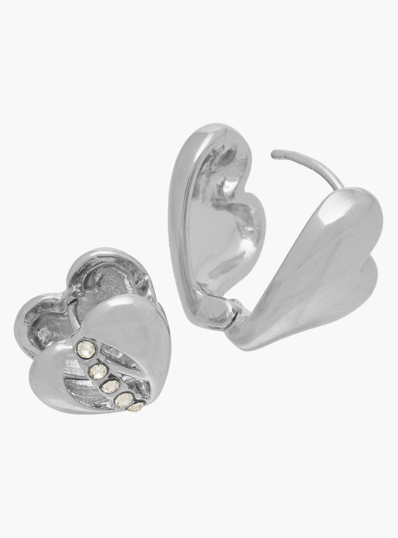 Flora Bella Heart-Shaped Metallic Earrings - Set of 3-women-watchesandjewellery-jewellery-earrings-image-5