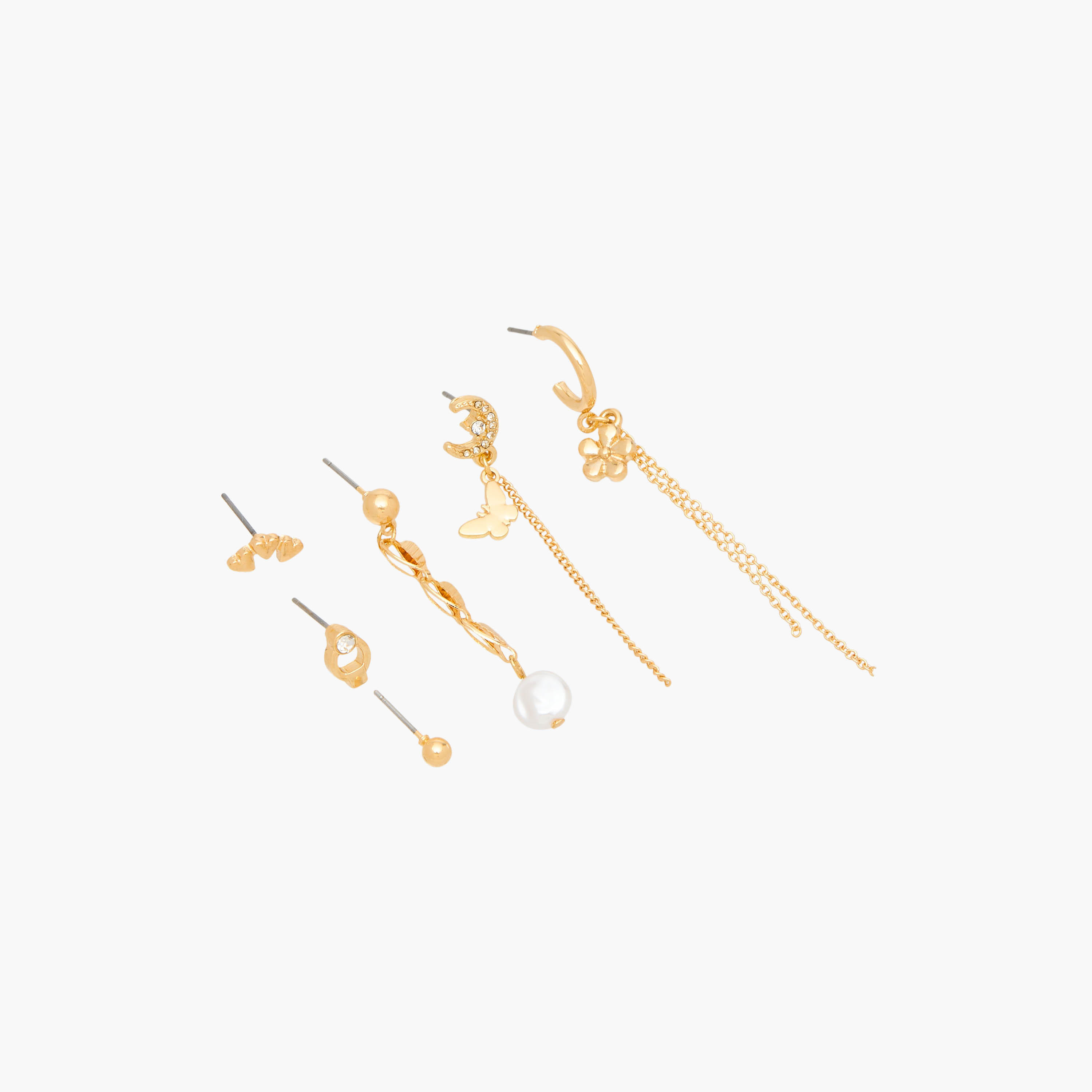 Flora Bella Assorted Earrings with Pushback Closure - Set of 6-women-watchesandjewellery-jewellery-earrings-image-2