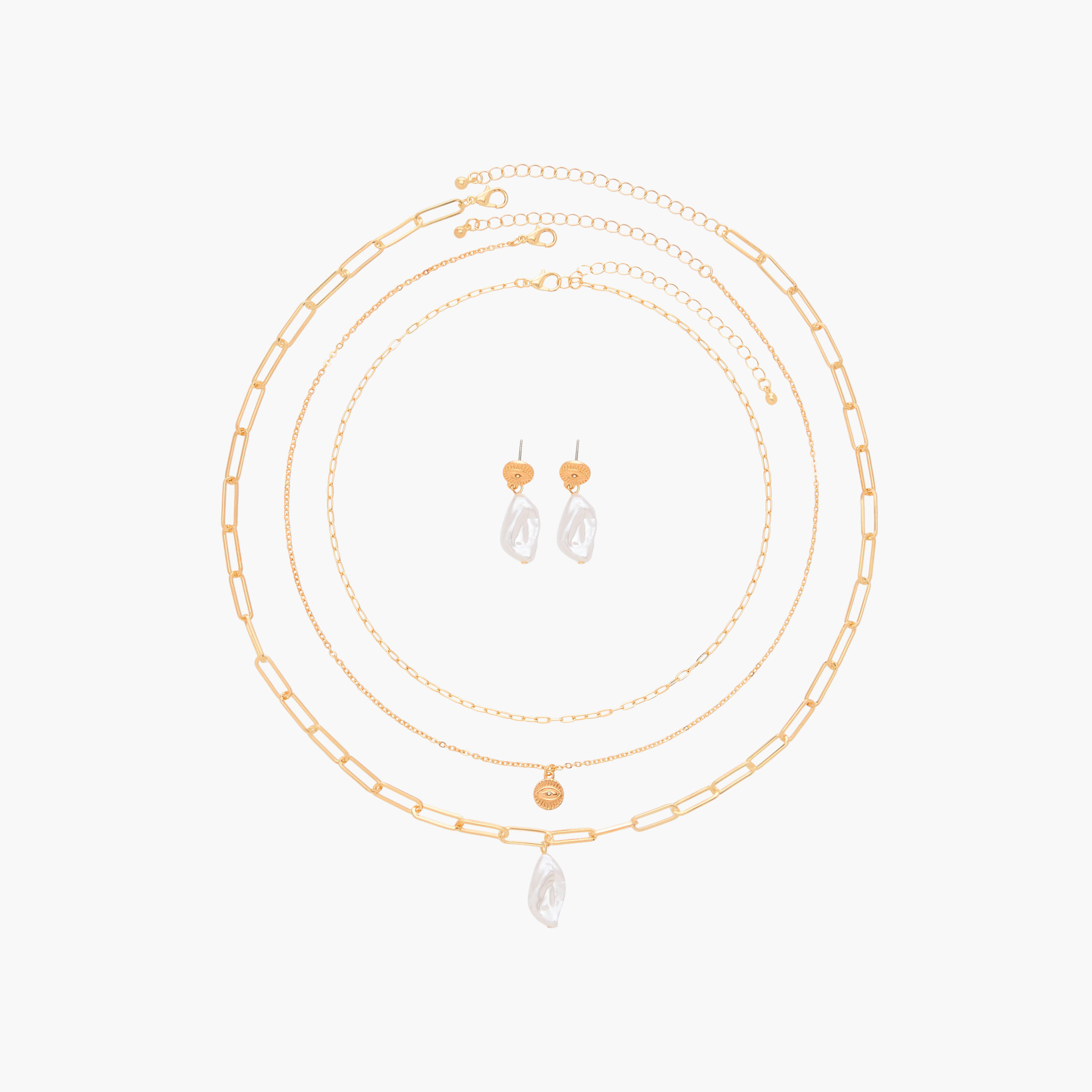 Flora Bella 4-Piece Assorted Necklace and Earrings Set-women-watchesandjewellery-jewellery-jewellerysets-image-1