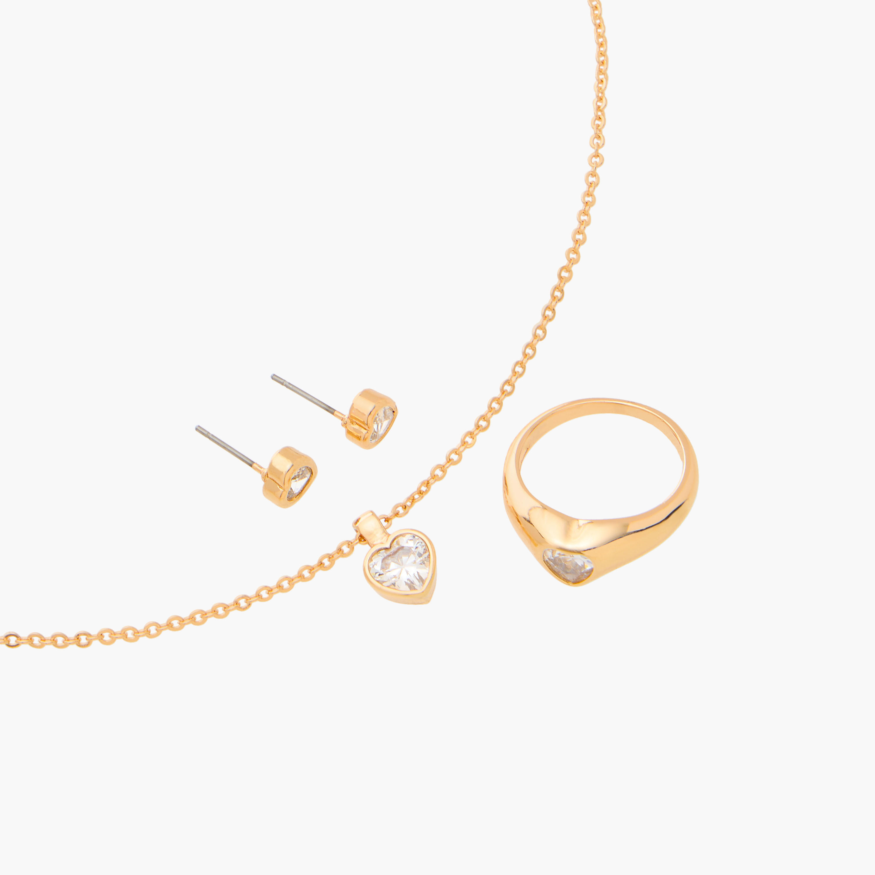 طقم خاتم وحلق وعقد بدلاية مزينة من فلورا بيلا-women-watchesandjewellery-jewellery-jewellerysets-image-3