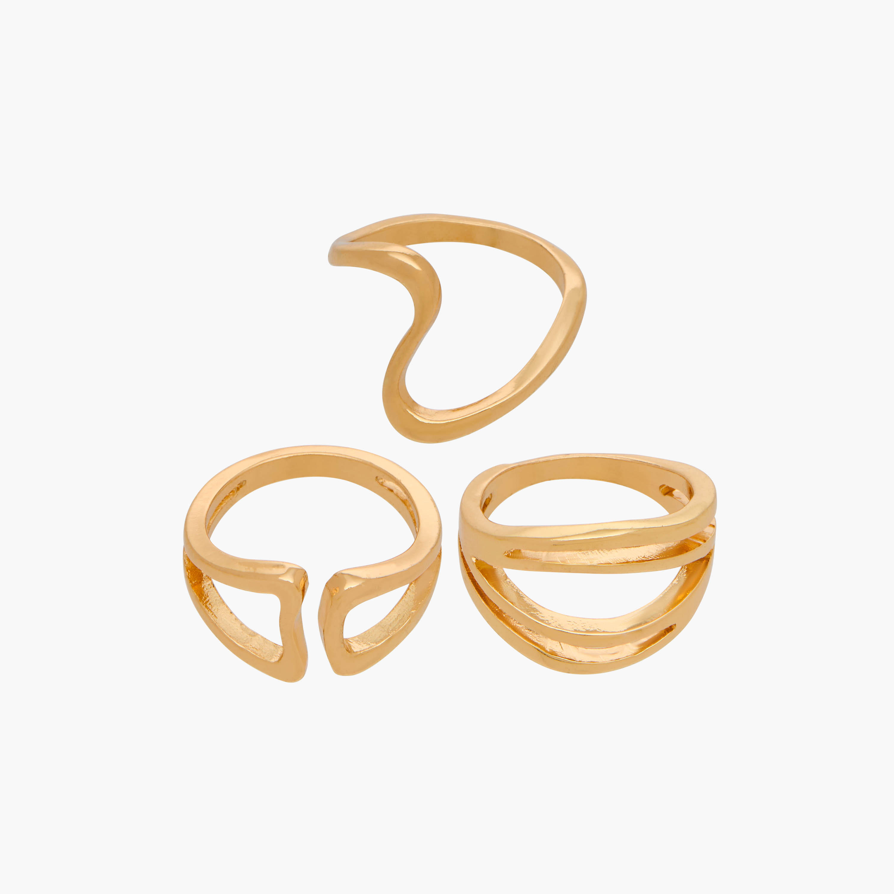 Flora Bella Assorted Ring - Set of 3-women-watchesandjewellery-jewellery-rings-image-1
