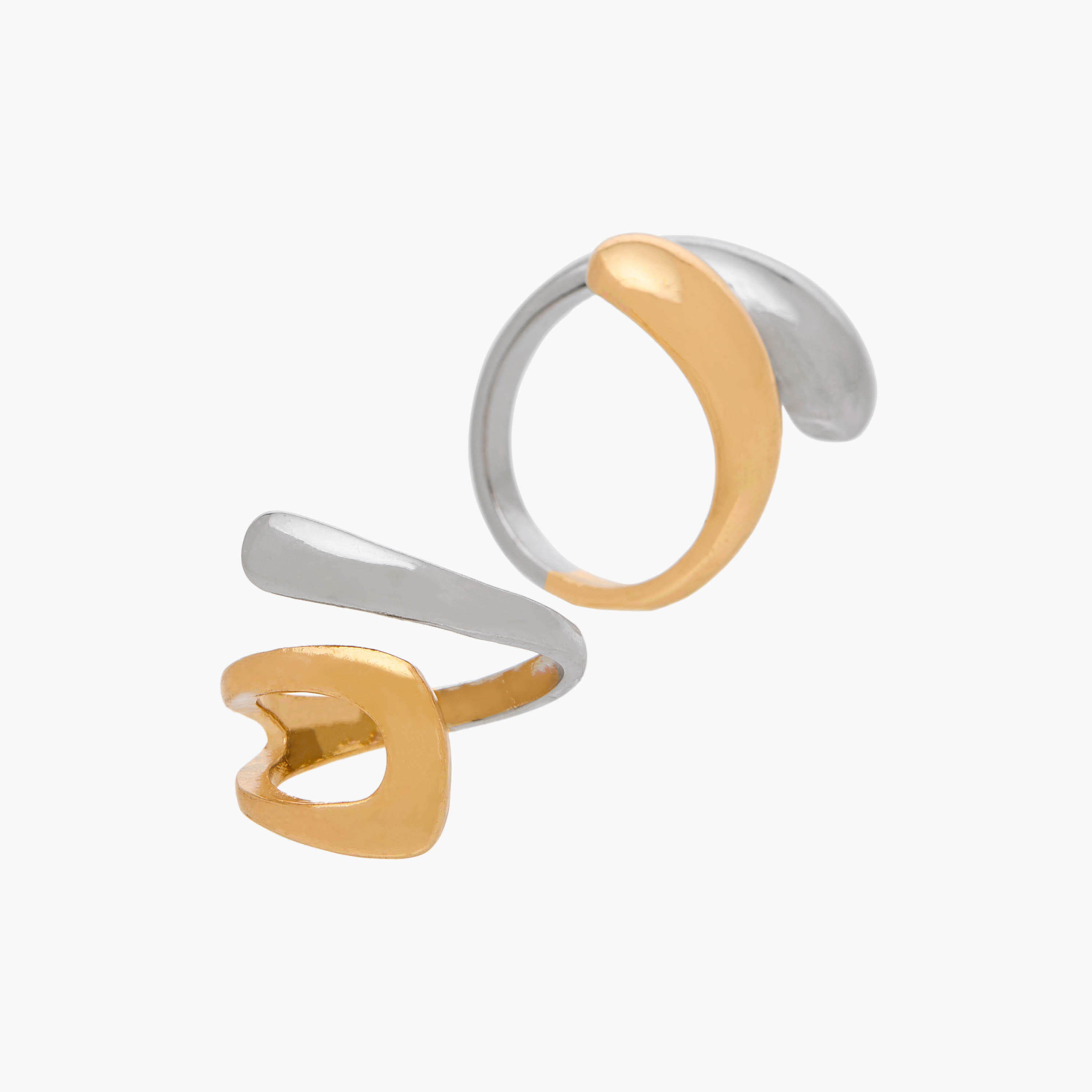 Flora Bella Metallic Ring - Set of 2-women-watchesandjewellery-jewellery-rings-image-4