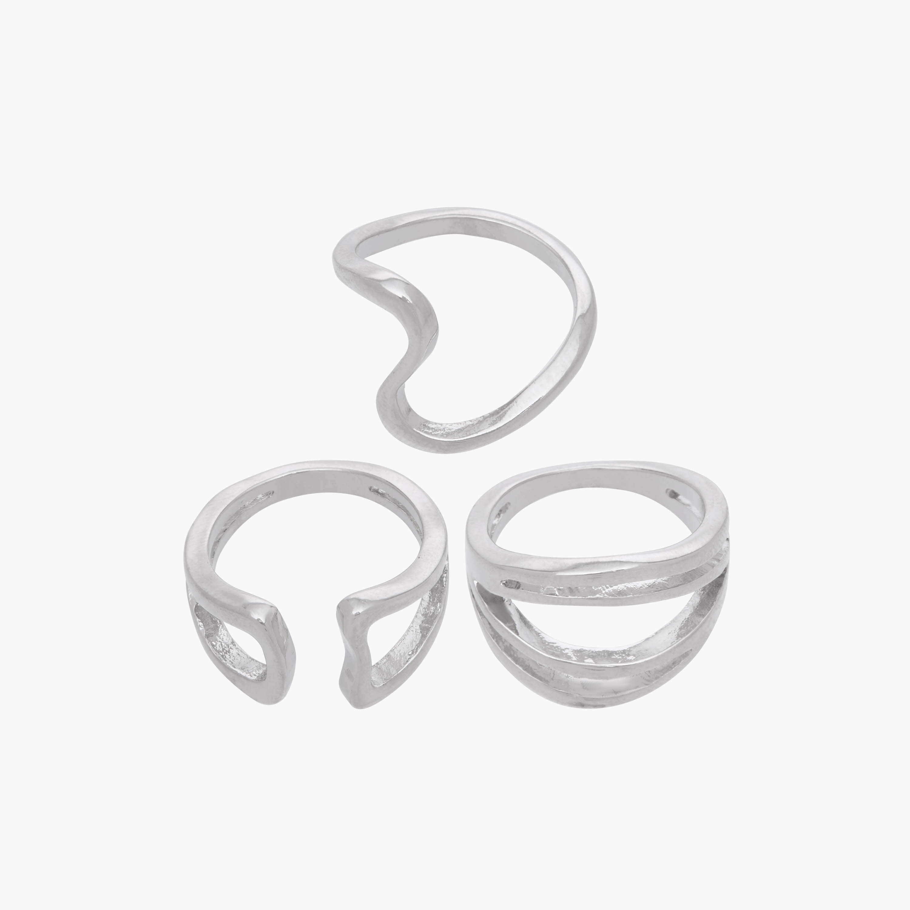 Flora Bella Assorted Ring - Set of 3-women-watchesandjewellery-jewellery-rings-image-1
