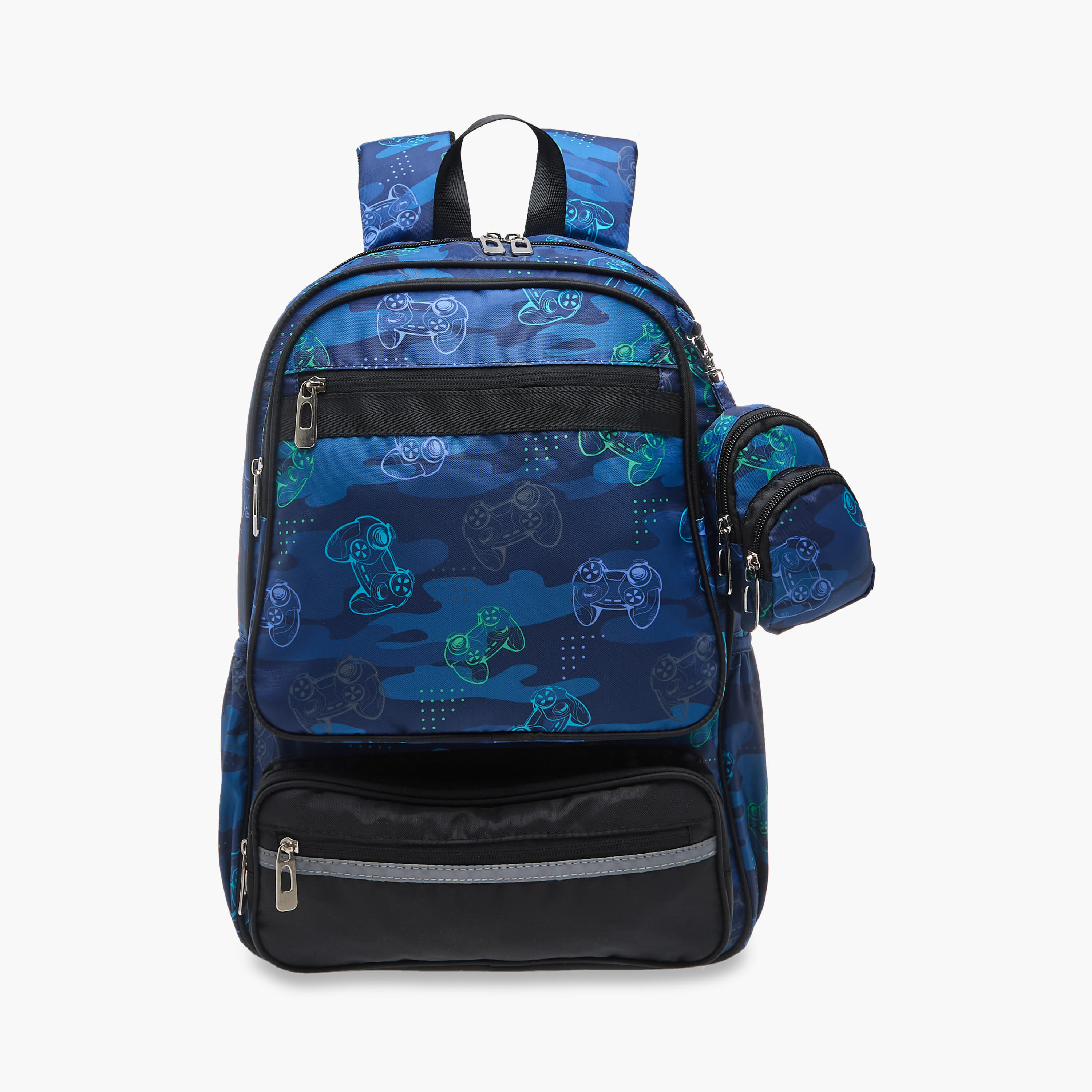 LBL by Shoexpress Gamer Print School Backpack with Detachable Pouch - 47x14x32 cm-school-bagsandbackpacks-backpacks-image-1