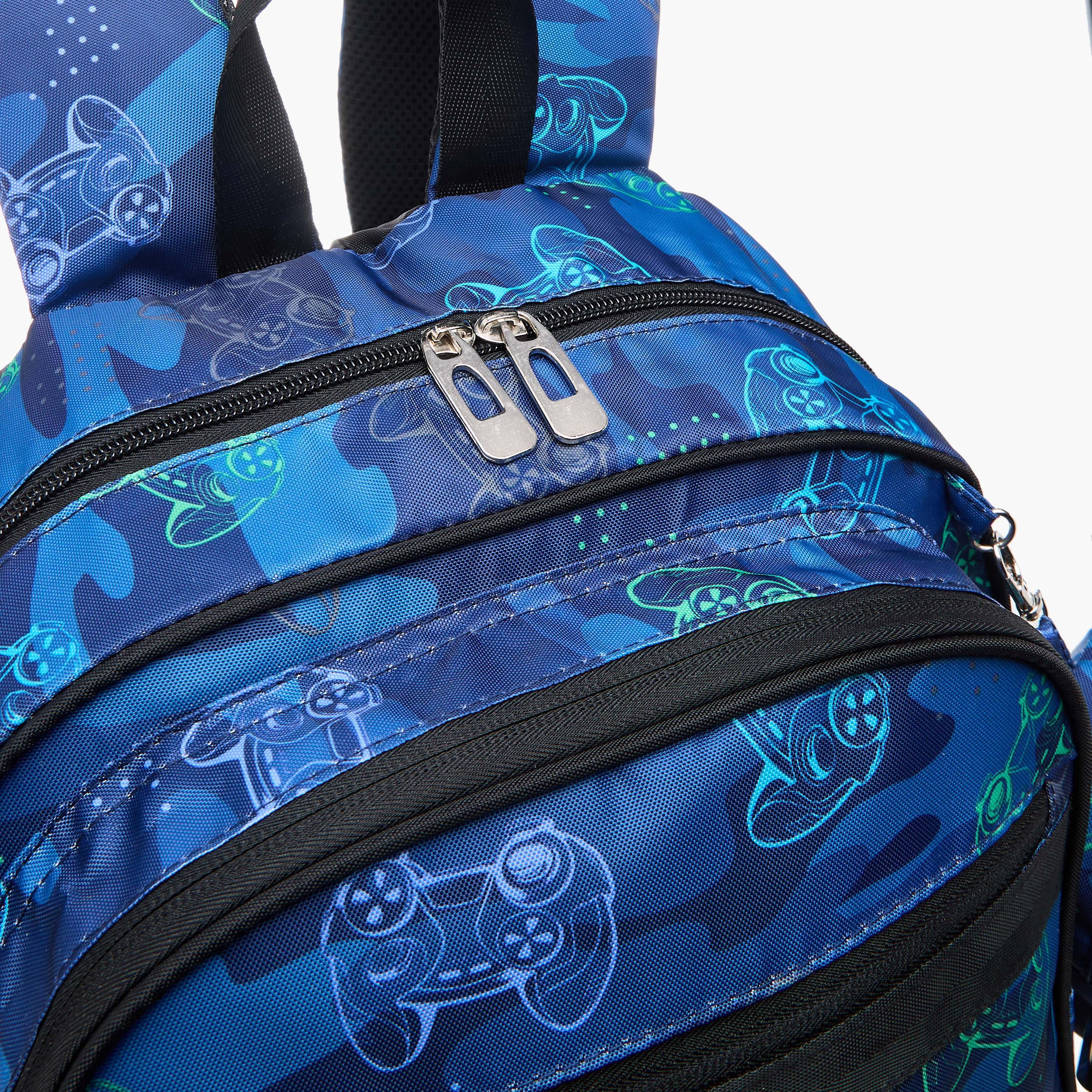 LBL by Shoexpress Gamer Print School Backpack with Detachable Pouch - 47x14x32 cm-school-bagsandbackpacks-backpacks-image-8