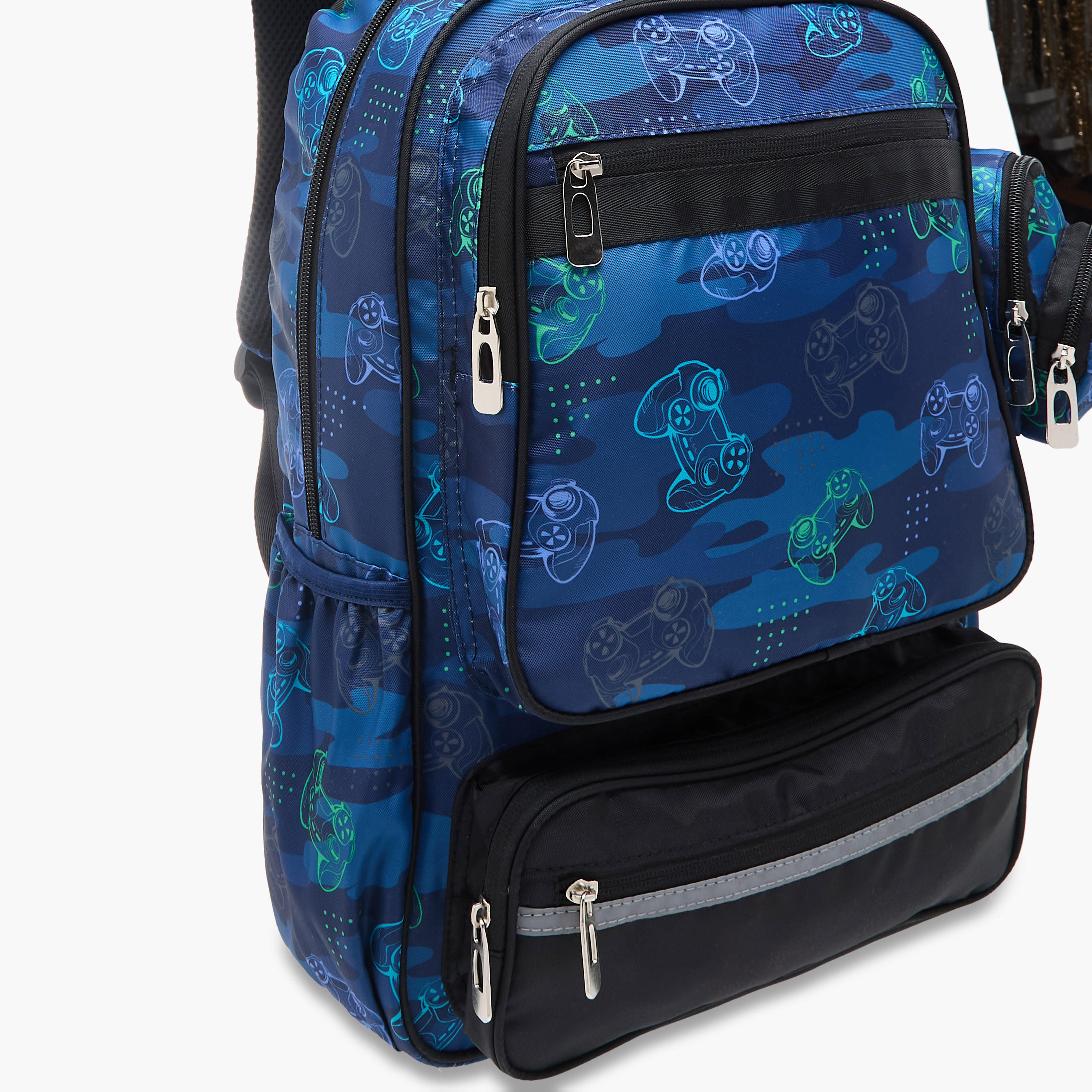 LBL by Shoexpress Gamer Print School Backpack with Detachable Pouch - 47x14x32 cm-school-bagsandbackpacks-backpacks-image-9