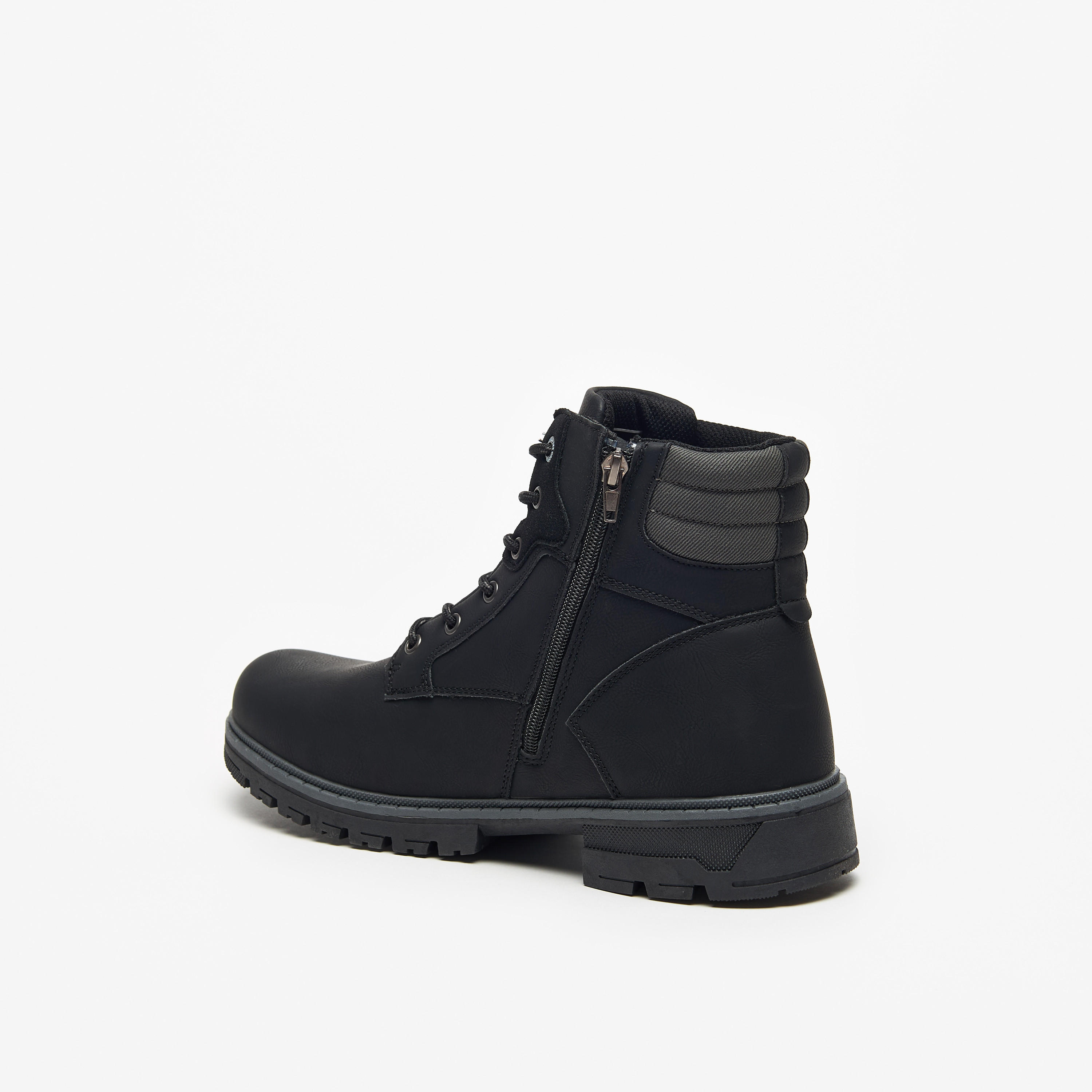 بوت تشوكا بِسحاب إغلاق وتفاصيل شعار للرجال من لي كوبر-men-shoes-boots-image-2