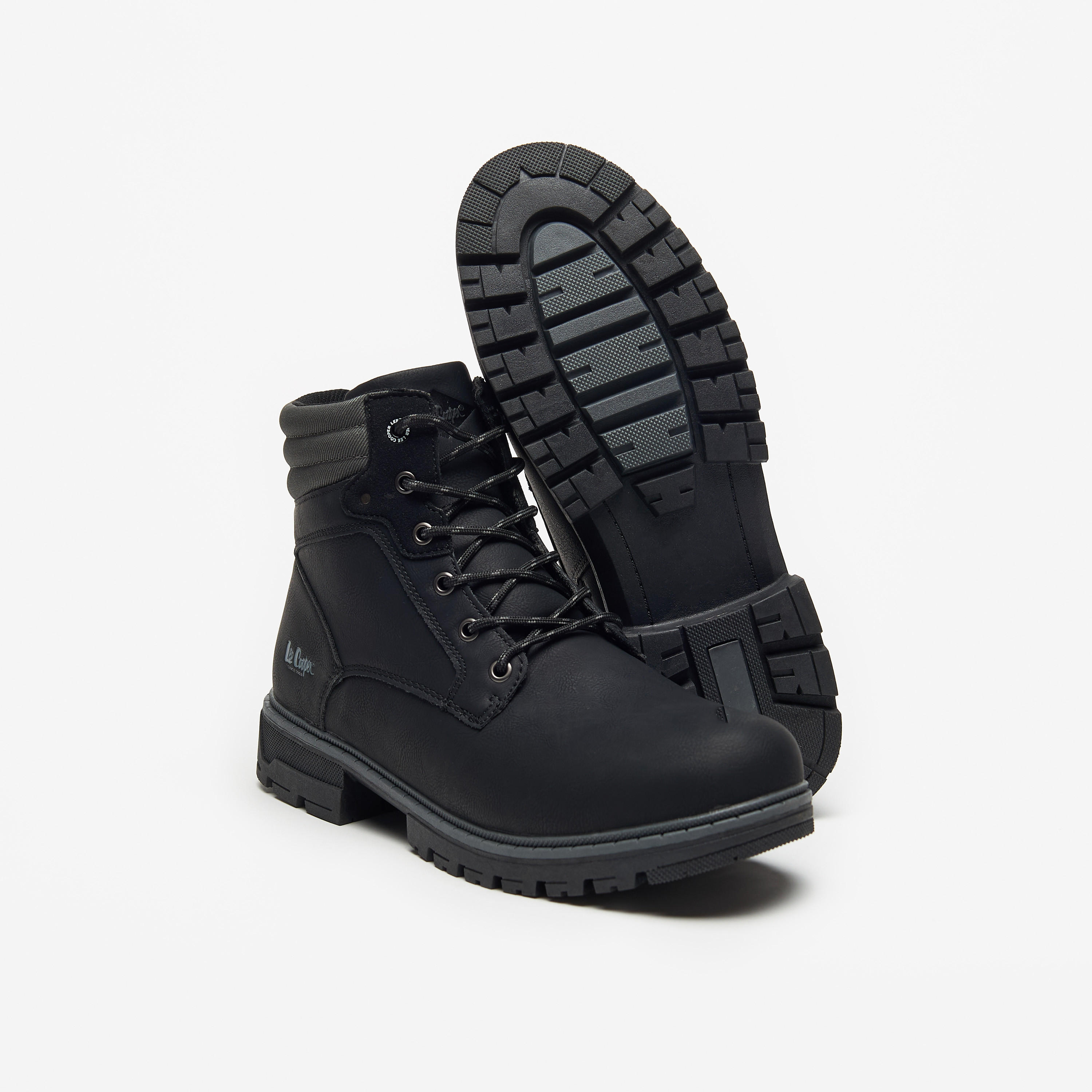 Lee Cooper Men's Logo Detail Chukka Boots with Zip Closure-men-shoes-boots-image-4