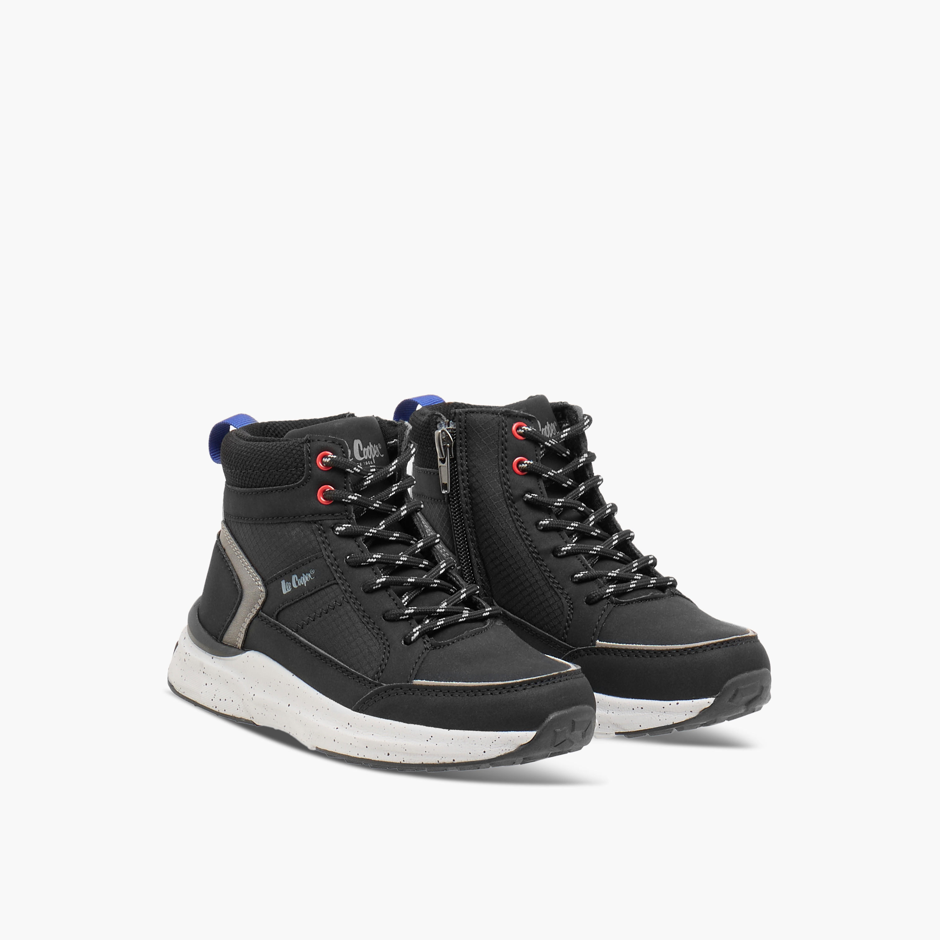 Lee Cooper Kids' High Top Sneakers with Lace-Up Closure-boys-shoes-boots-image-1