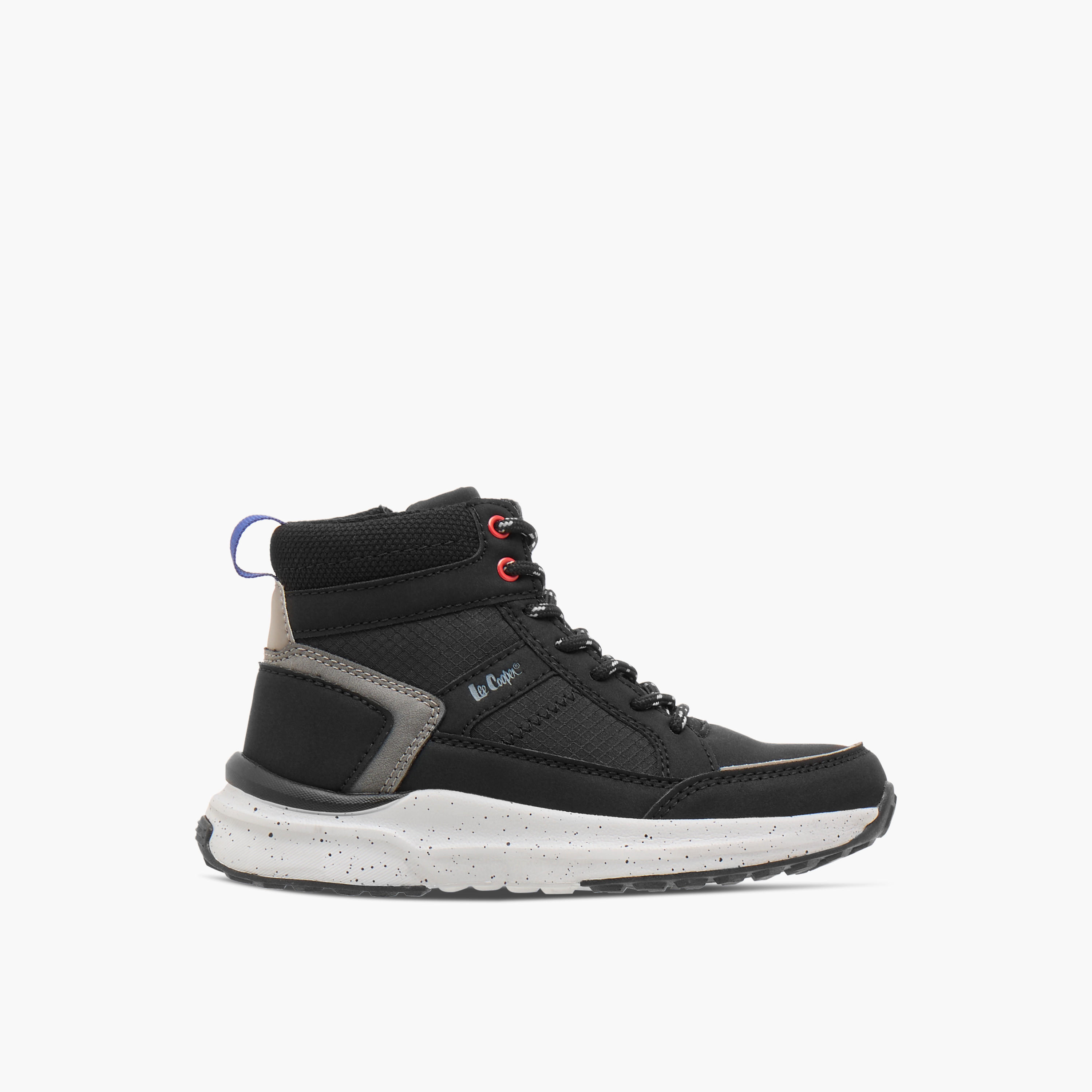 Lee Cooper Kids' High Top Sneakers with Lace-Up Closure-boys-shoes-boots-image-3